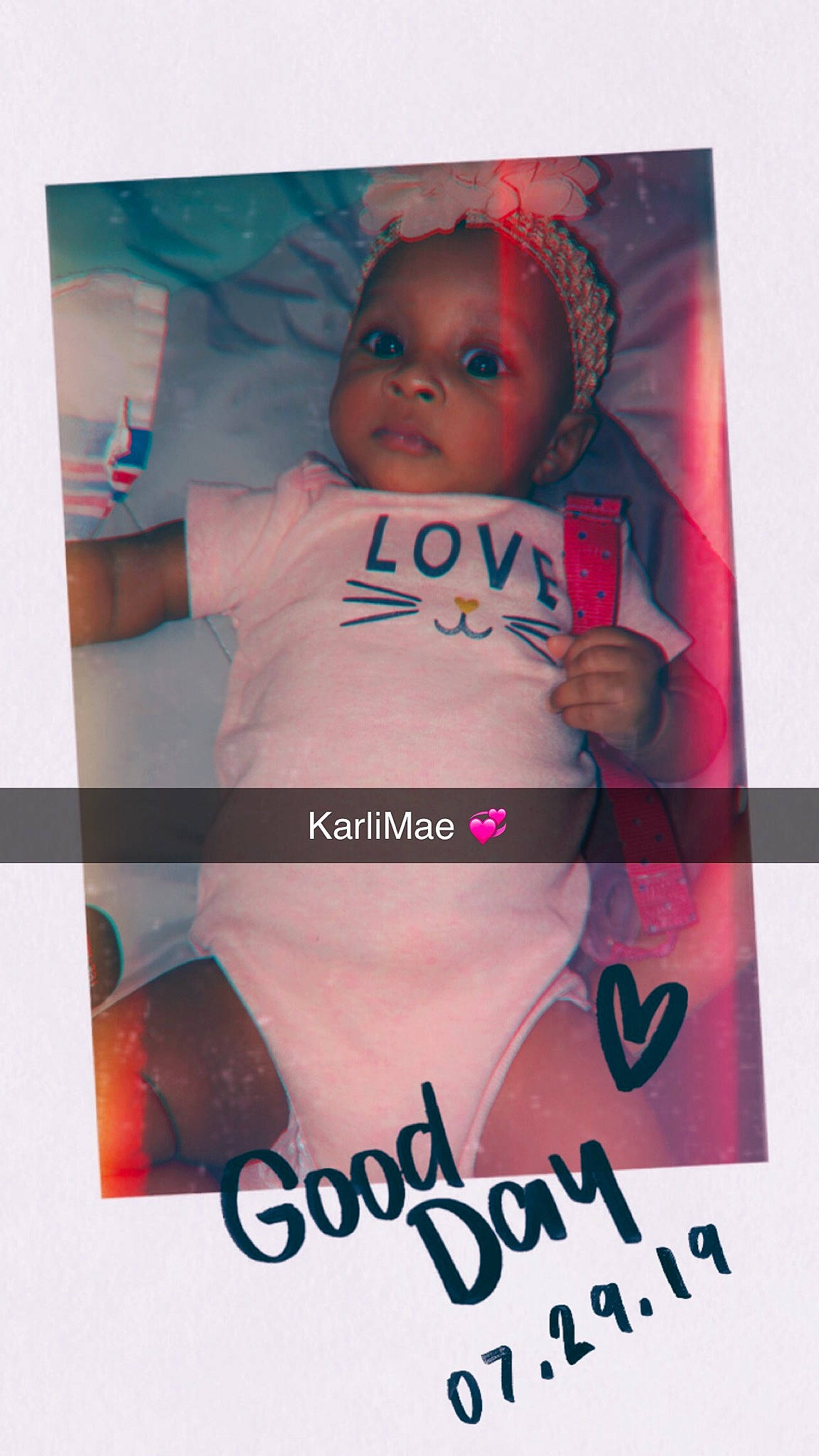 Karleigh is registered to the contest to win money with this photo: advertising, art, baby, child, person, photo_caption, photography, pink, poster, product, toddler