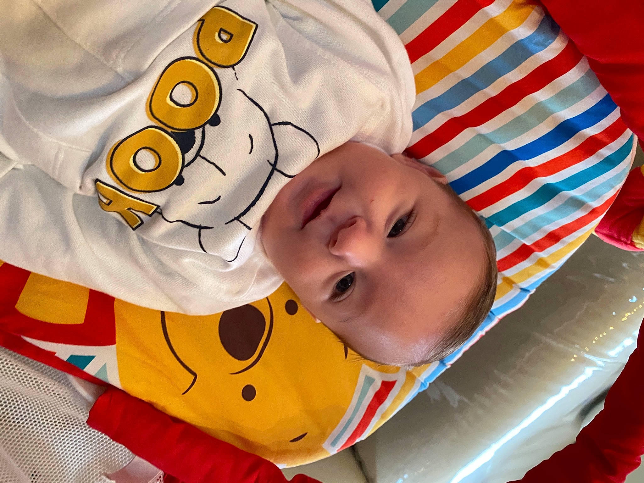 Allan participe au concours pour gagner de l'argent avec cette photo : baby, baby_products, baby_sleeping, bedtime, child, person, product, textile, toddler, yellow