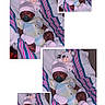 Emmanuel is registered to the contest to win money with this photo: baby, sleeping, pacifier, plush_toy, cow_toy, blanket, striped_blanket, mittens, socks, hat, infant, cute, resting, collage, multiple_images, indoors, child, comfort, soft_toy, portrait
