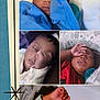 Kario joined the competition — help win amazing prizes! child, sleeping, baby, infant, toddler, blanket, pajamas, portrait, face, peaceful, cozy, cushion, hand, indoors, cute, resting, closeup, collage, soft_lighting, calm