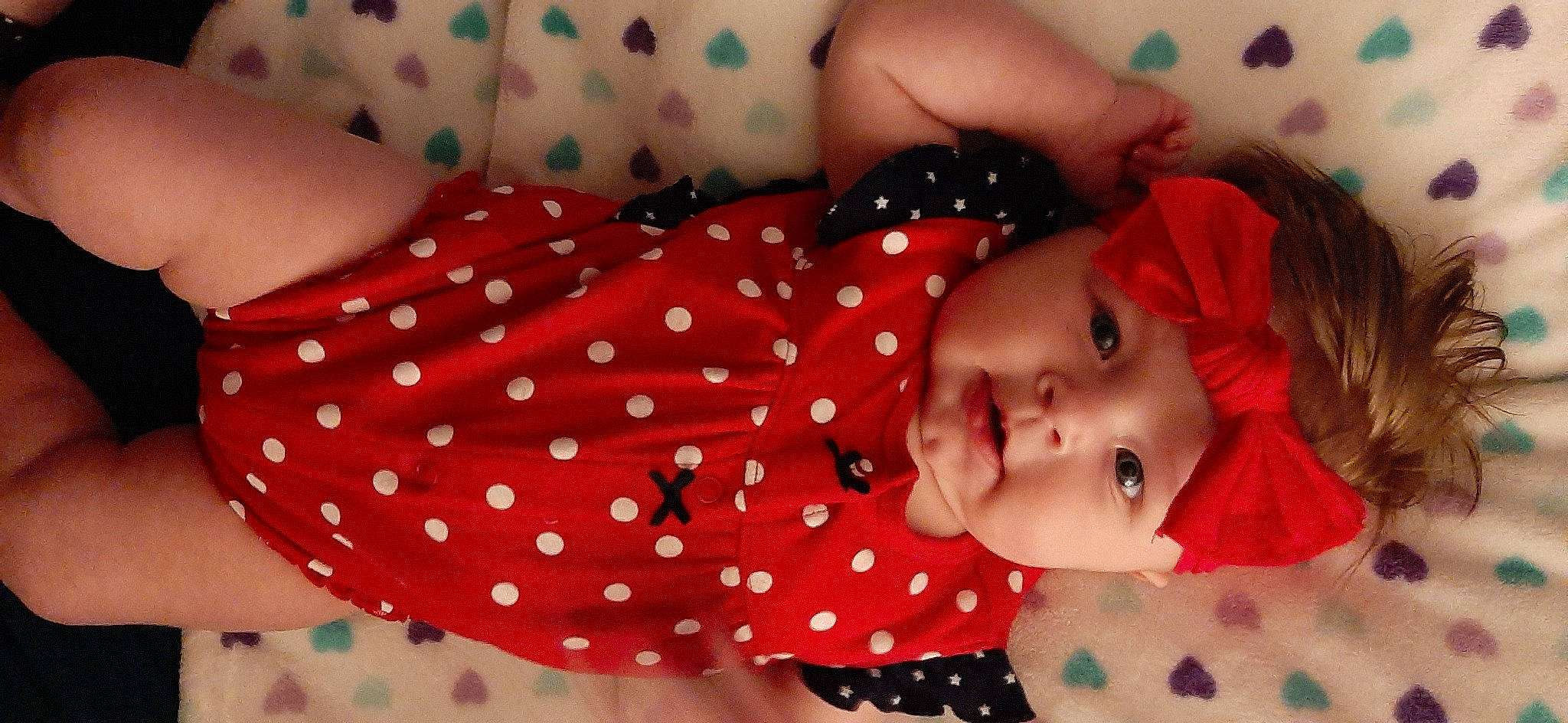 Ava joined the competition — help win amazing prizes! baby, cheek, child, design, headwear, lip, pattern, person, pink, polka_dot, red, skin, toddler