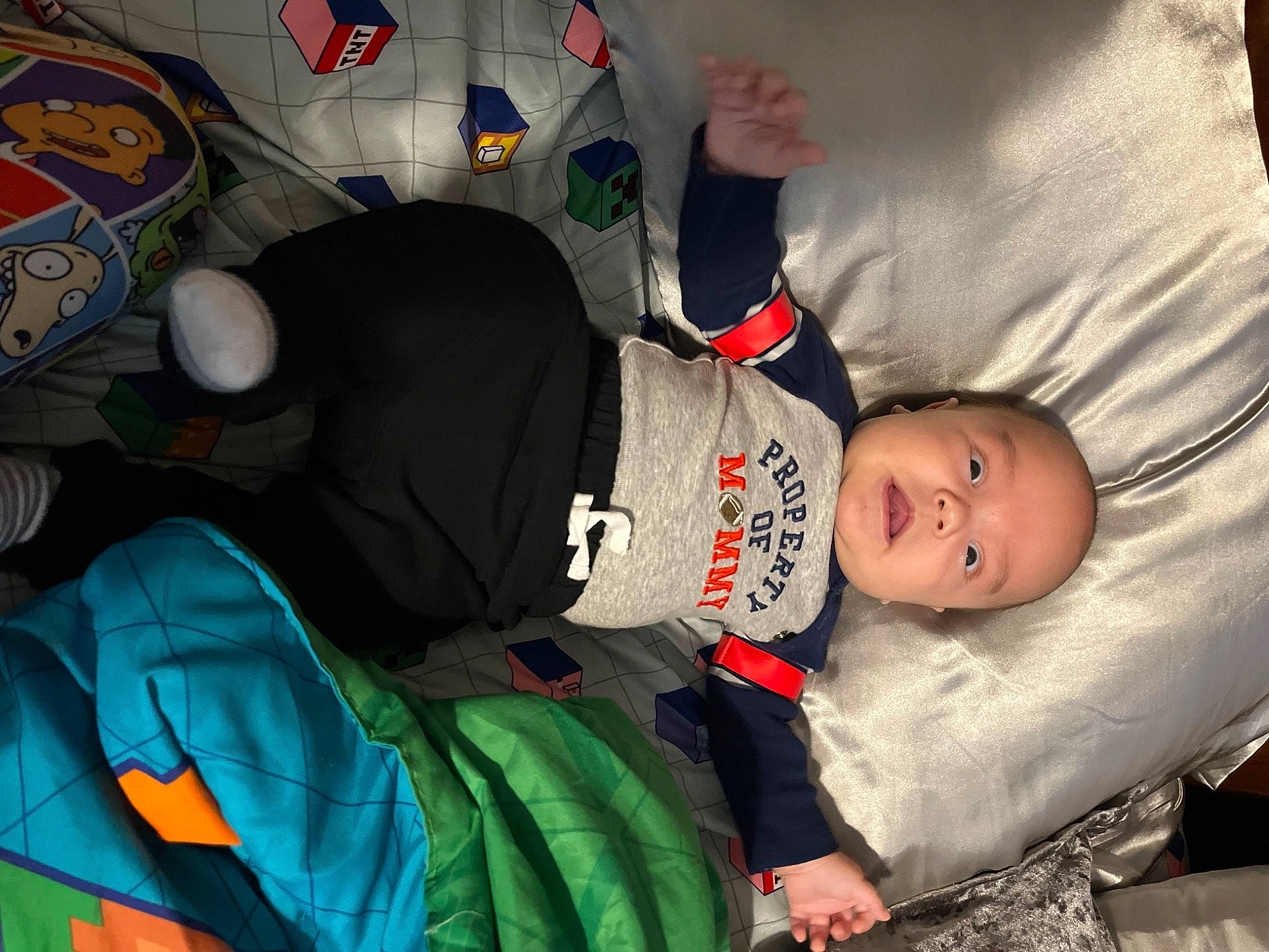 Khalani joined the competition — help win amazing prizes! baby, baby_products, baby_toddler_clothing, carmine, child, comfort, fun, lap, person, personal_protective_equipment, room, sitting, sleep, smile, textile, toddler, tree, winter