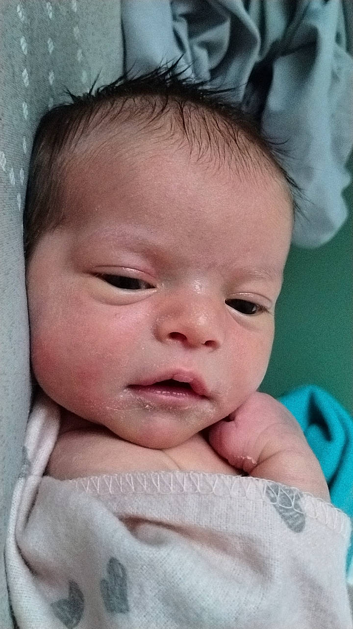 Paisley joined the competition — help win amazing prizes! baby, baby_toddler_clothing, cheek, child, comfort, ear, eyebrow, eyelash, gesture, happy, iris, lip, mouth, nose, person, skin, sleeve, smile, thumb, toddler