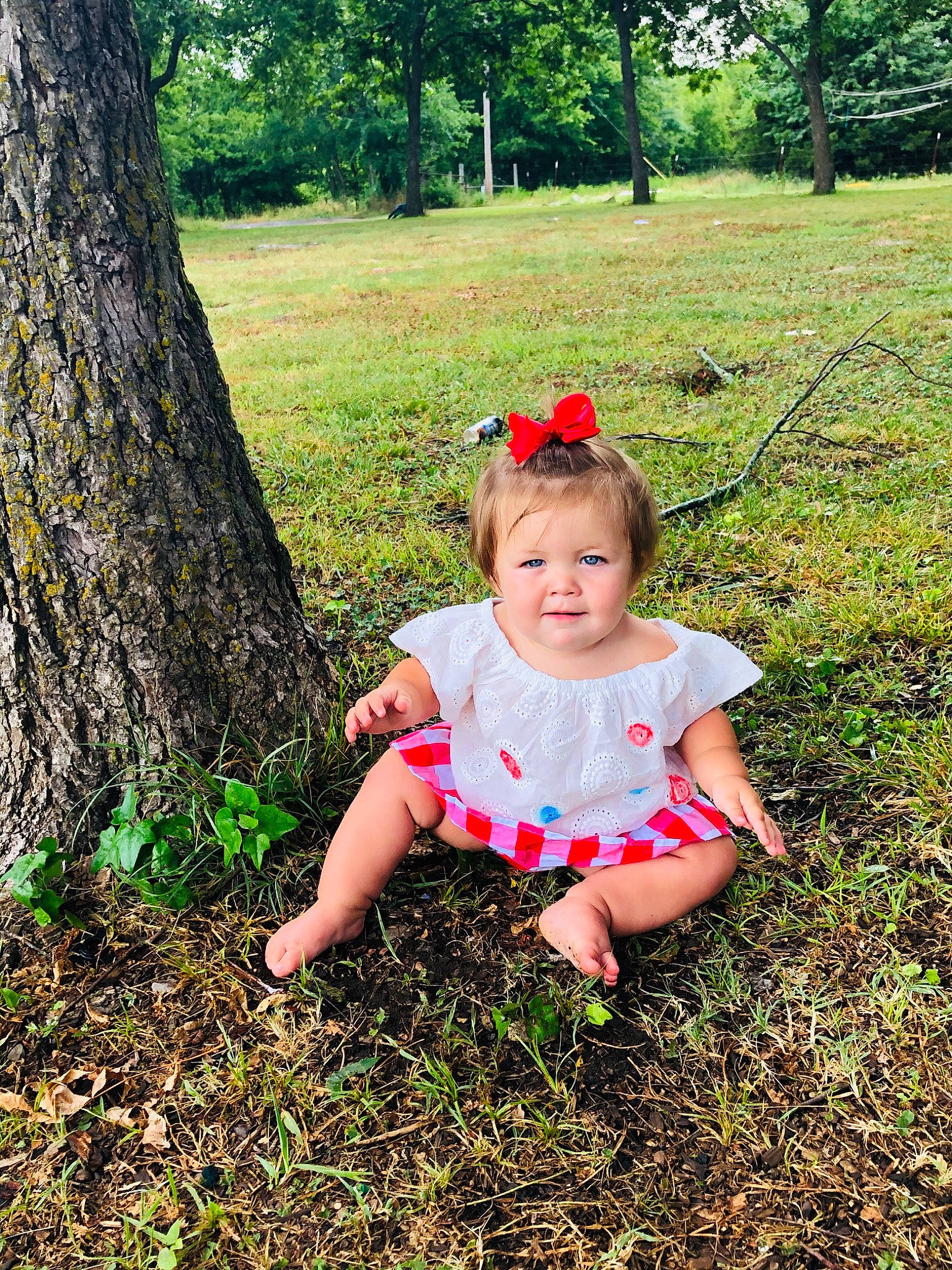 Alianna is registered to the contest to win money with this photo: child, fun, grass, grass_family, green, happy, leaf, people_in_nature, person, photograph, photography, pink, plant, red, sitting, smile, spring, summer, toddler, tree
