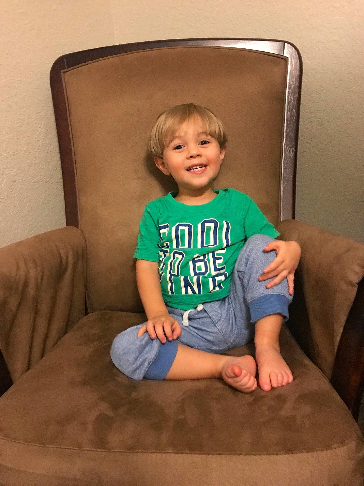 Deegan is registered to the contest to win money with this photo: arm, boy, chair, child, day, finger, fun, furniture, girl, infant, joy, leg, person, play, product, sitting, smile, standing, toddler