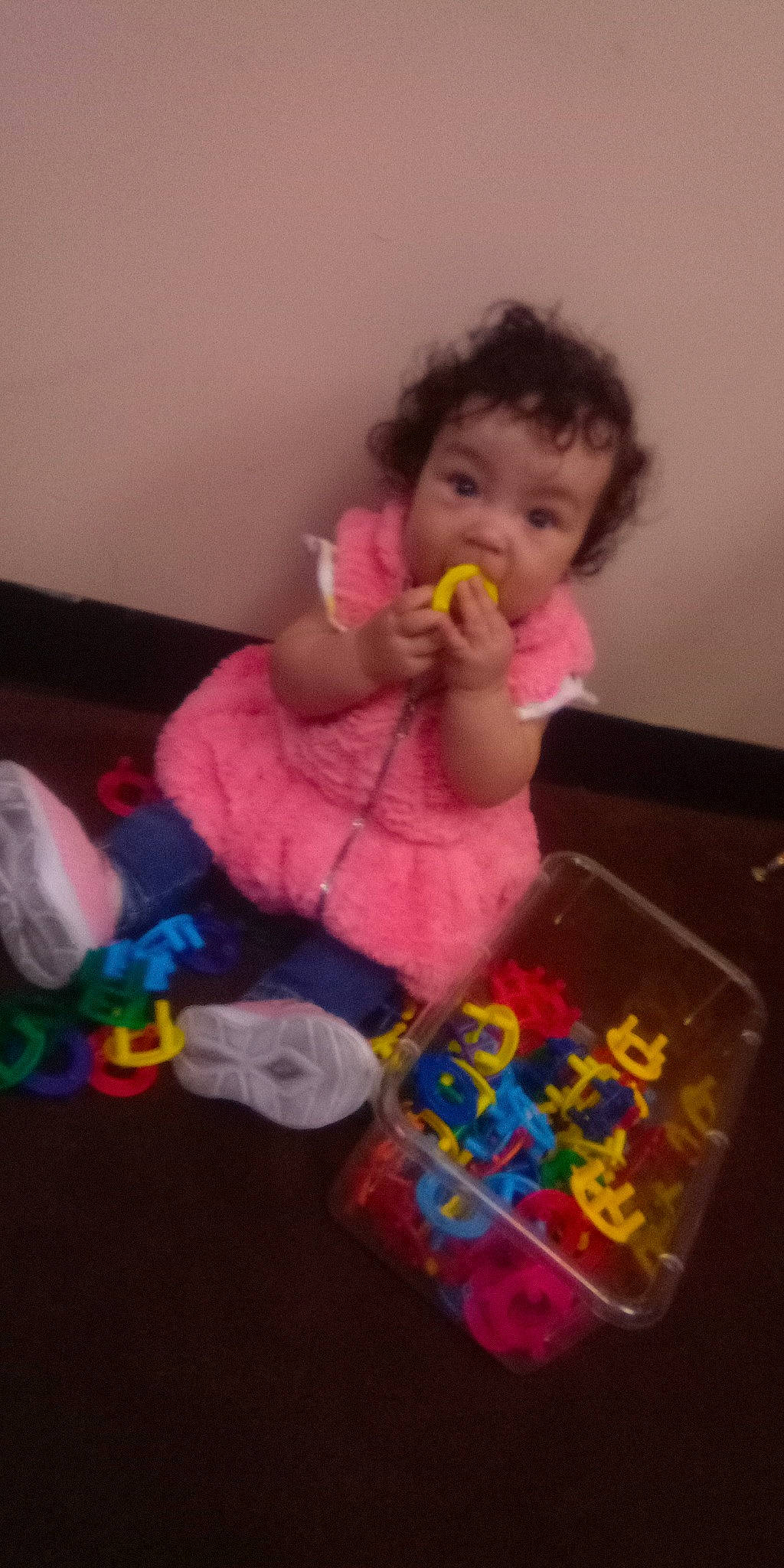 Iden-katyushka joined the competition — help win amazing prizes! baby, baby_products, baby_toddler_clothing, baby_toys, cheek, child, fun, mouth, nose, person, pink, play, room, sharing, sitting, surprise, sweetness, toddler, toy