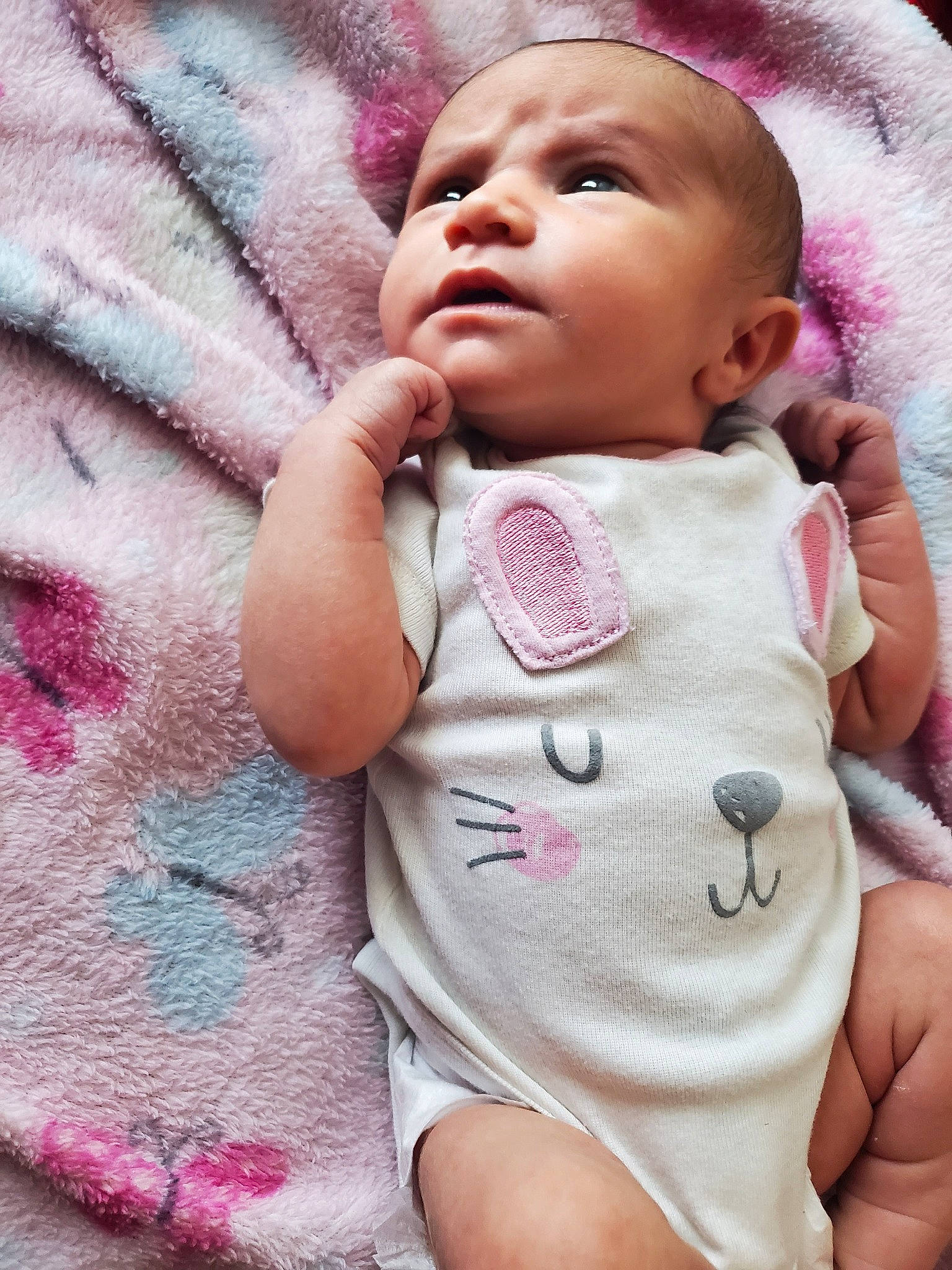 Eleanor Grace joined the competition — help win amazing prizes! baby, baby_products, bedding, blanket, cheek, child, eye, face, forehead, hand, head, linens, lip, mouth, nose, person, pink, product, skin, textile