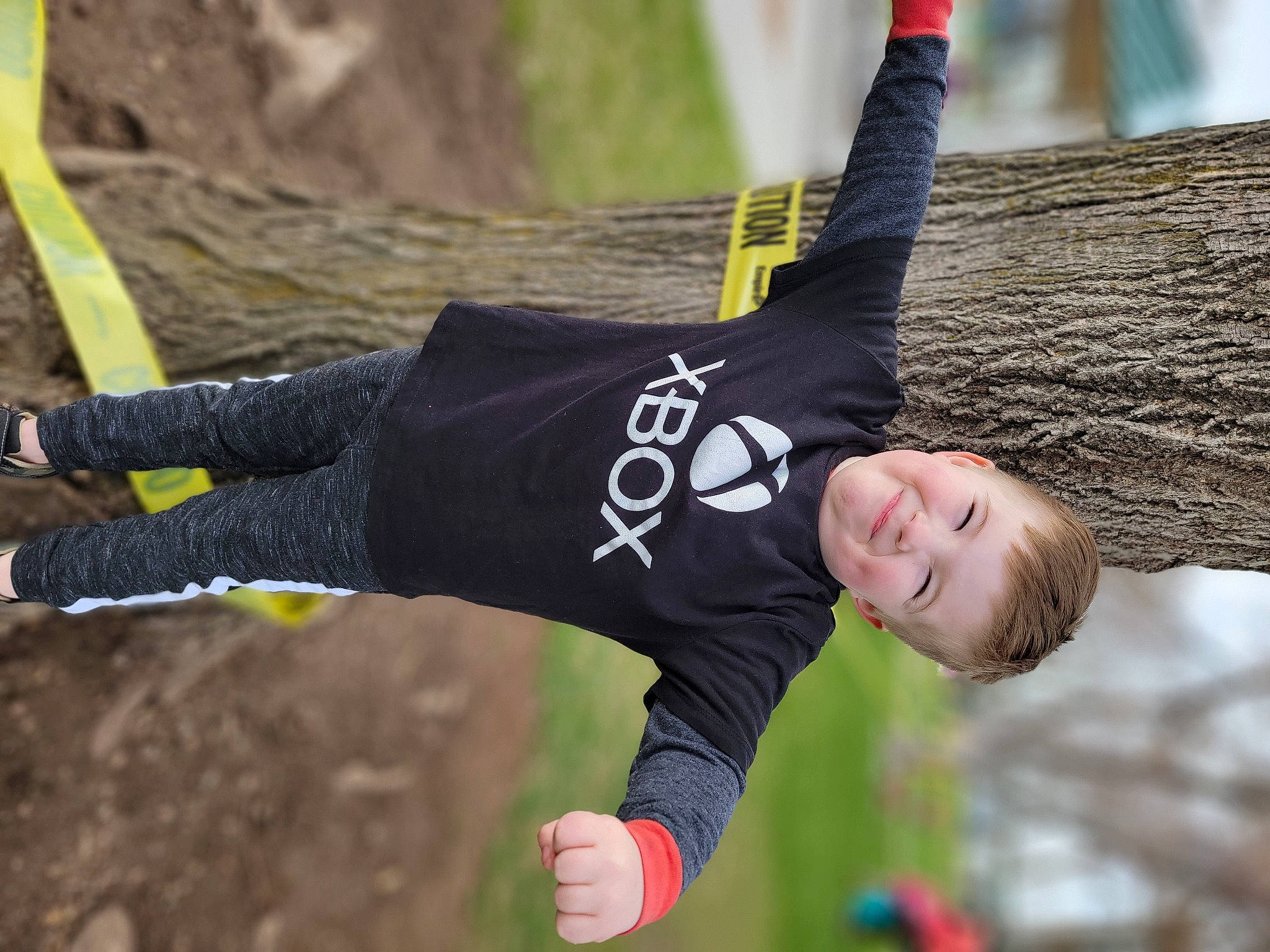 Maximilian joined the competition — help win amazing prizes! adventure, balance, elbow, entertainment, event, fun, grass, happy, joy, leisure, people_in_nature, person, physical_fitness, recreation, rope, sleeve, smile, sportswear, street_fashion, sweatpant