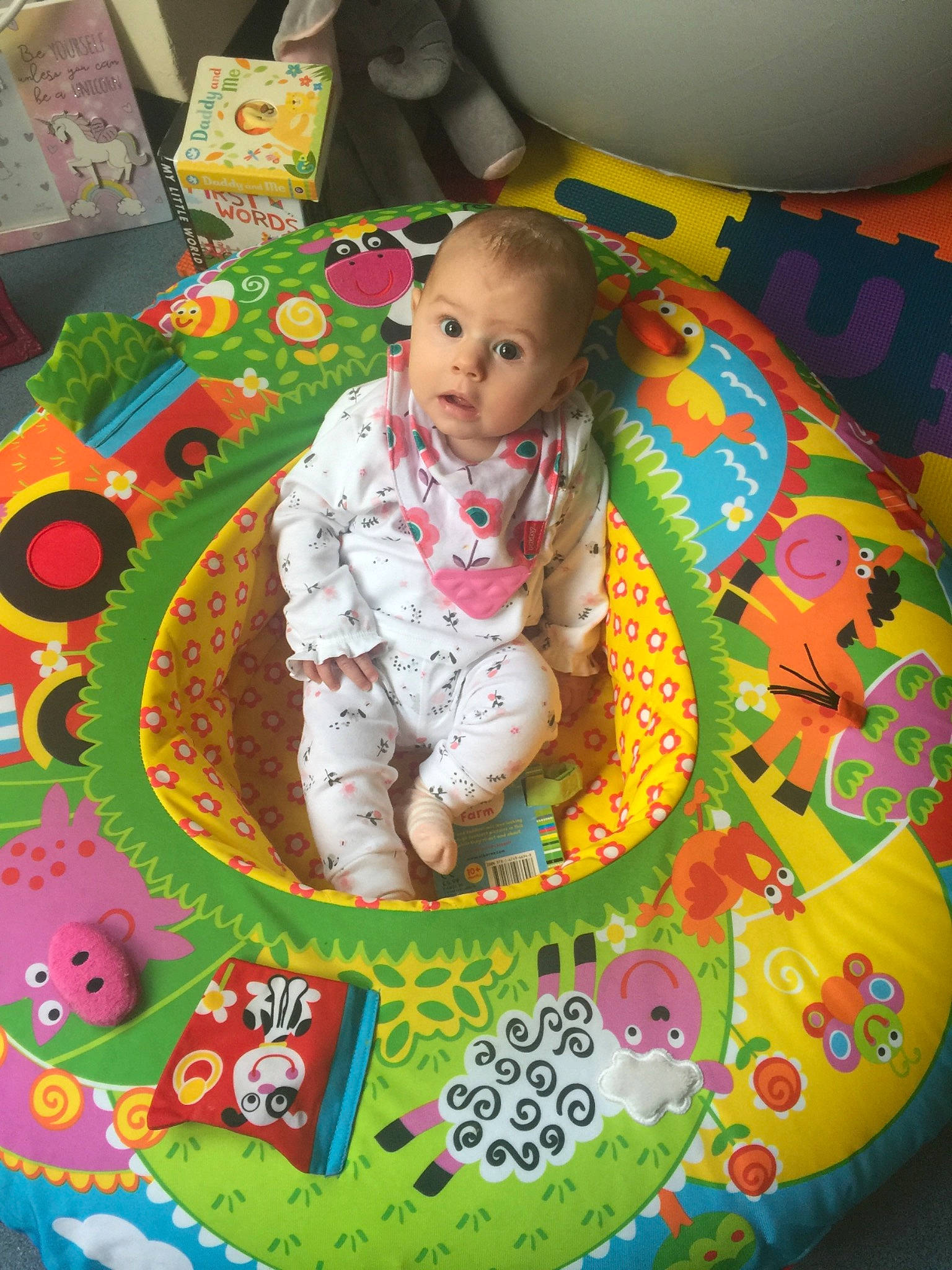 Skylar Rose joined the competition — help win amazing prizes! baby, baby_products, baby_toys, child, person, play, playmat, surprise, toddler, toy