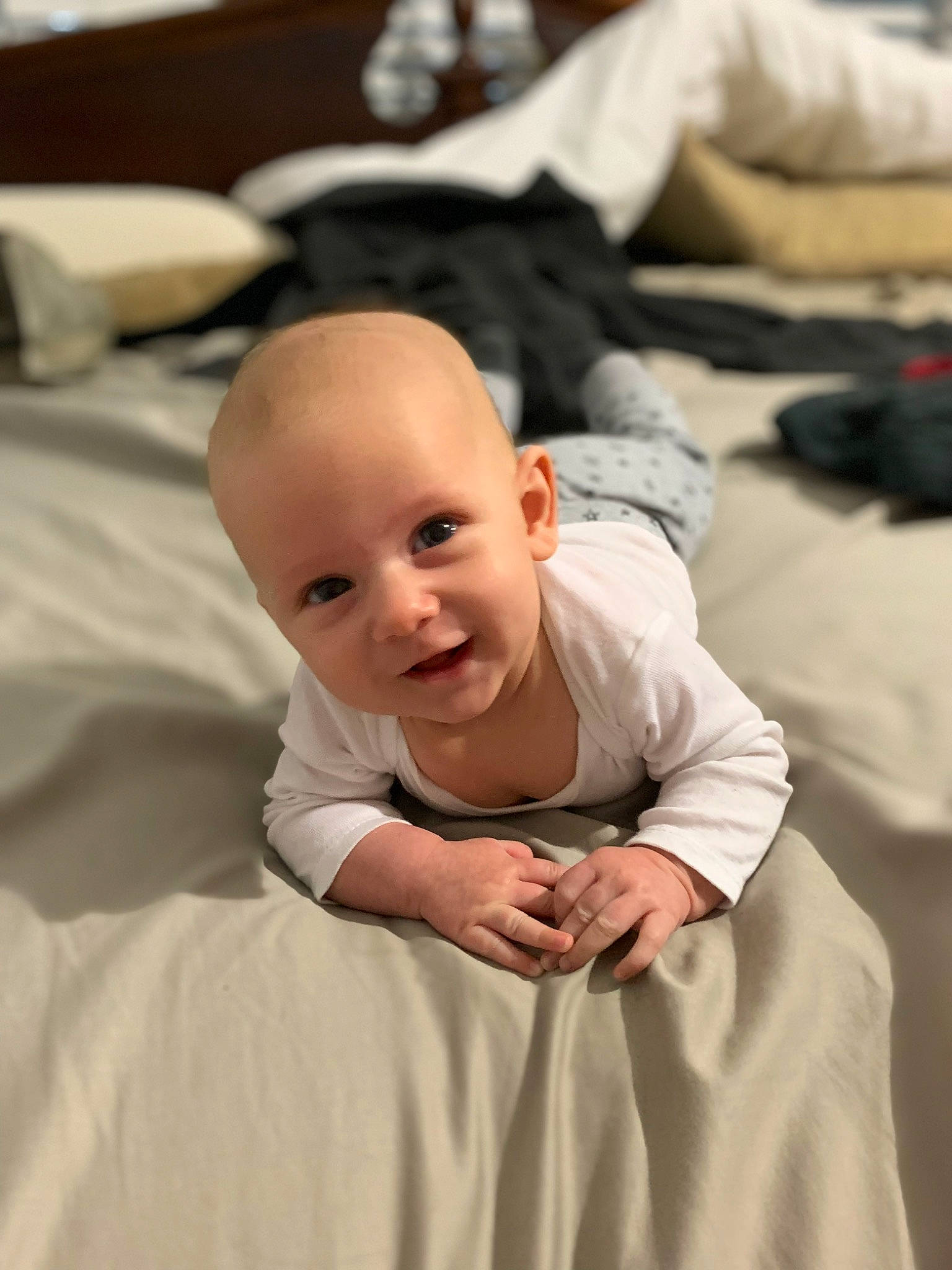 Ryder joined the competition — help win amazing prizes! baby, baby_toddler_clothing, cheek, child, comfort, event, face, flash_photography, flooring, fun, happy, head, linens, monochrome_photography, person, portrait_photography, room, sitting, sleeve, smile