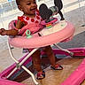 Dream is registered to the contest to win money with this photo: baby, walker, water_play, splash, outdoor, child, toy, pink, mickey_mouse, smiling, happy, water, feet, summer, playground, fun, person, clothing, footwear, sunlight