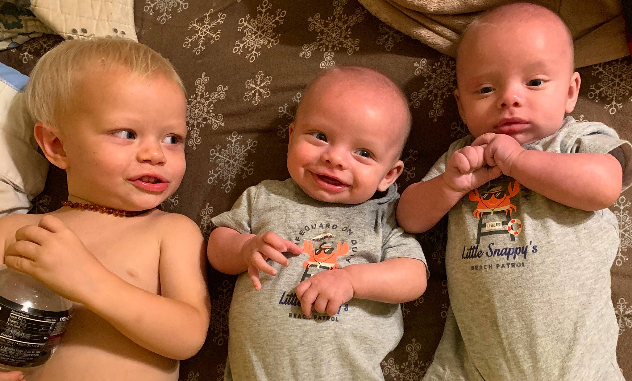 Mason is registered to the contest to win money with this photo: baby, cheek, child, cousin, eye, face, family, fun, head, iris, joy, muscle, people, person, sibling, skin, smile, toddler