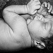 Kingstone joined the competition — help win amazing prizes! baby, newborn, sleeping, black_and_white, curly_hair, face, hand, skin, blanket, closeup, infant, peaceful, portrait, rest, soft_texture, cute, child, newborn_baby, lying_down, tender