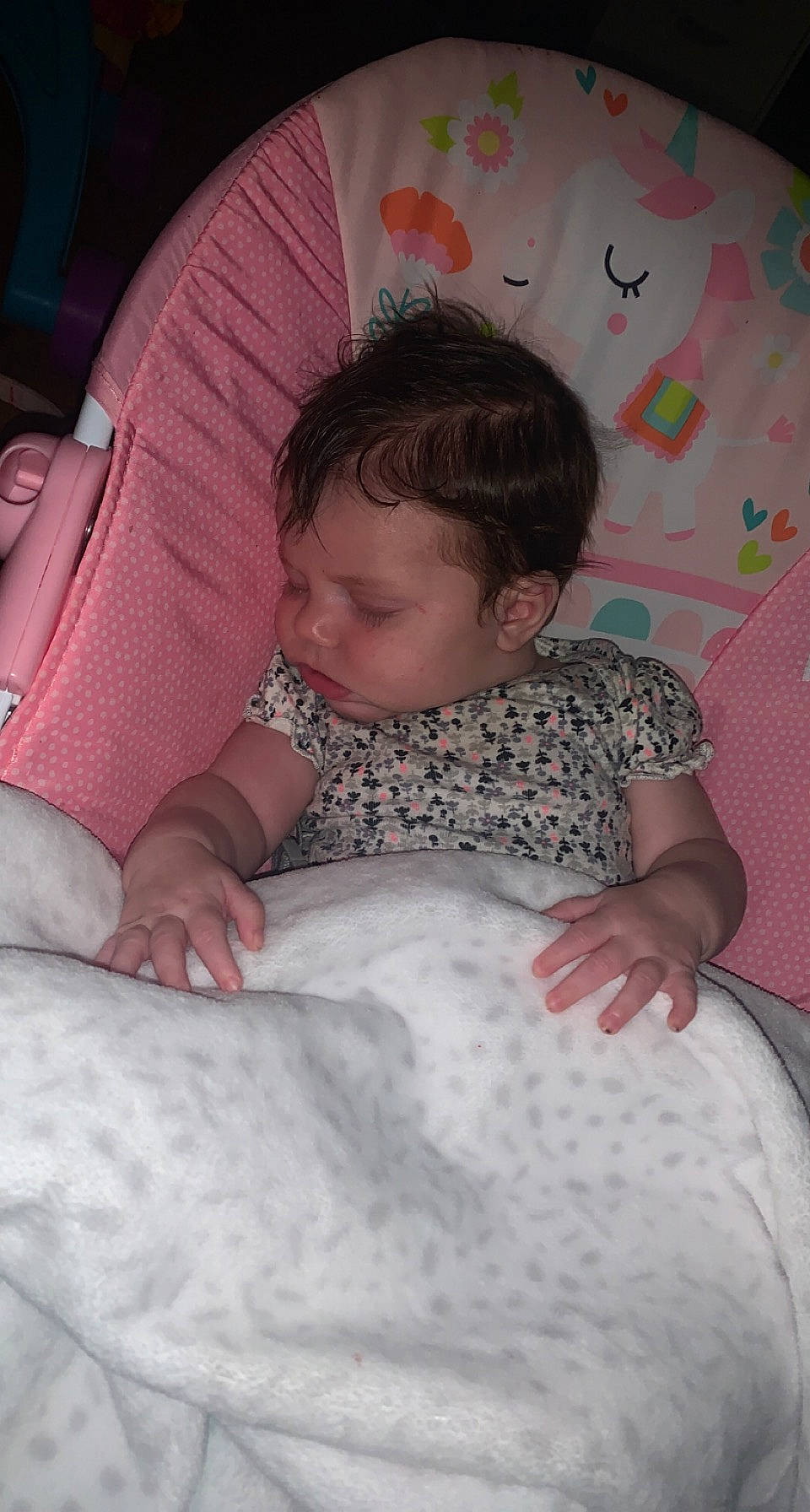 Journee joined the competition — help win amazing prizes! arm, baby, cheek, chin, comfort, eye, facial_expression, finger, hairstyle, hand, iris, leg, mammal, nose, person, pink, skin, sleeve, textile, toddler