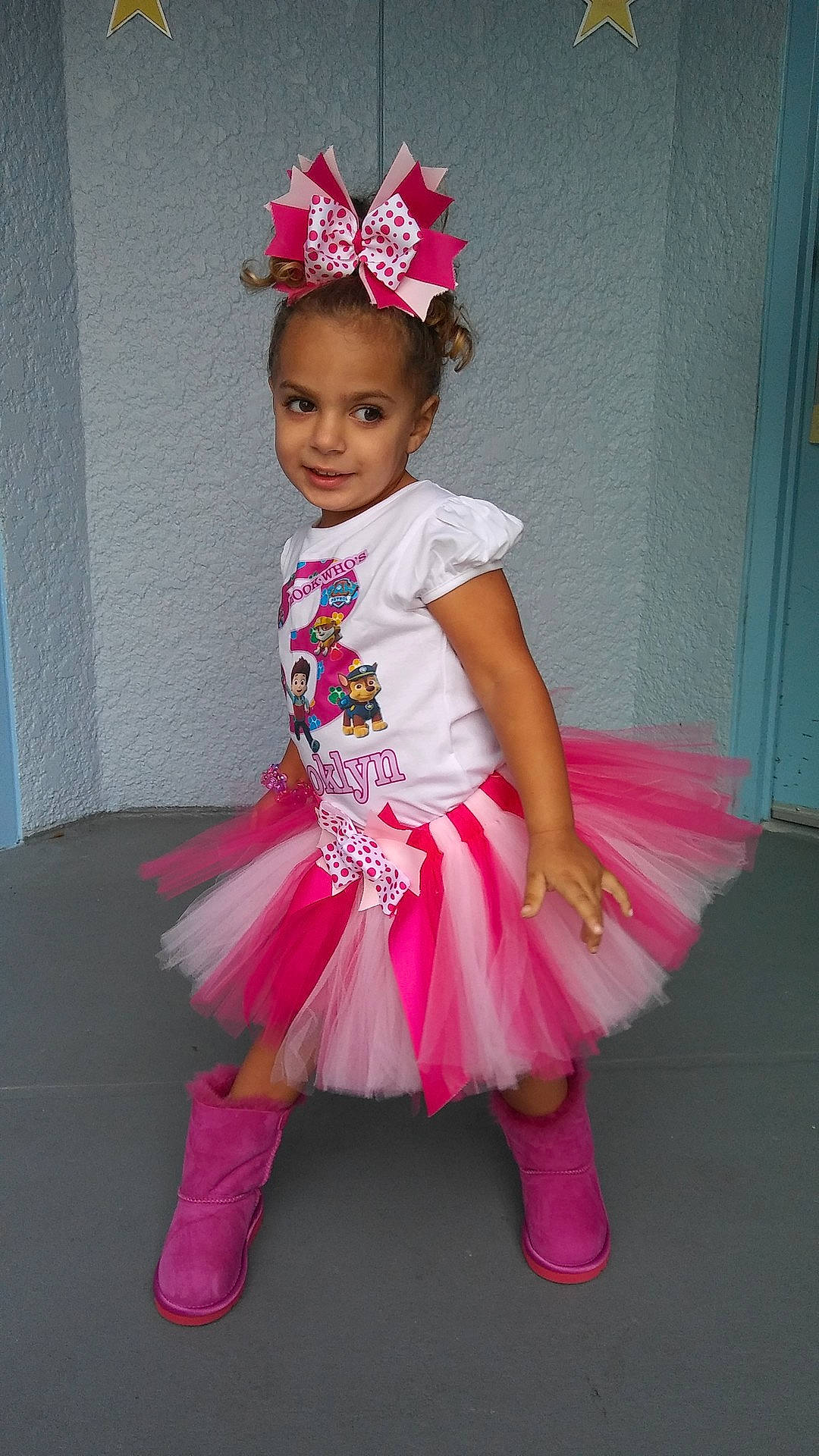 Brooklyn joined the competition — help win amazing prizes! ballet_tutu, child, clothing, costume, dance, dance_dress, dancer, day, dress, fun, girl, hair_accessory, joy, magenta, person, pink, textile, toddler
