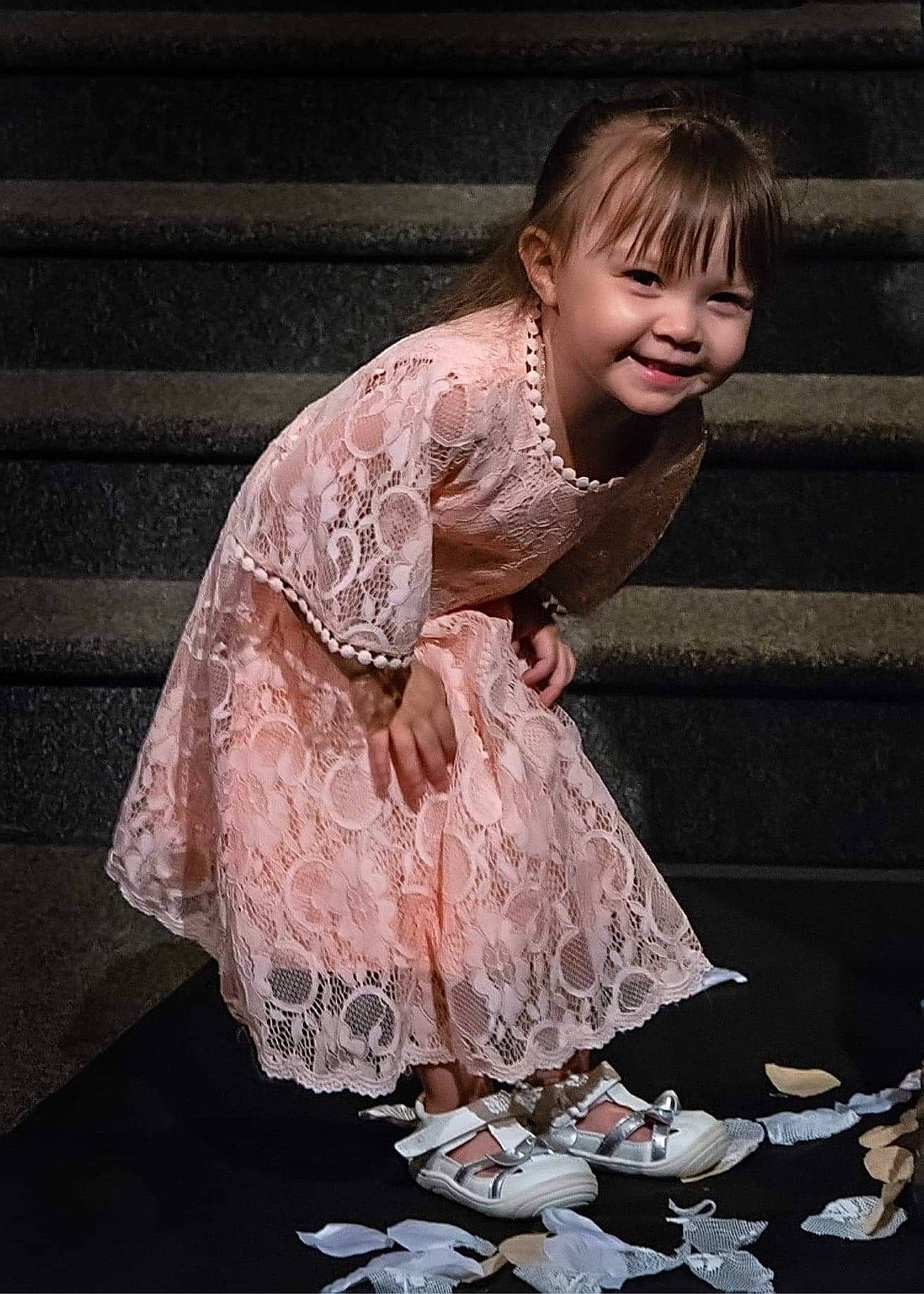 Aaliyah joined the competition — help win amazing prizes! baby_toddler_clothing, blond, child, day_dress, dress, embellishment, entertainment, event, fashion, fashion_design, flash_photography, hair, hand, happy, human_body, joy, person, sandal, sitting, smile