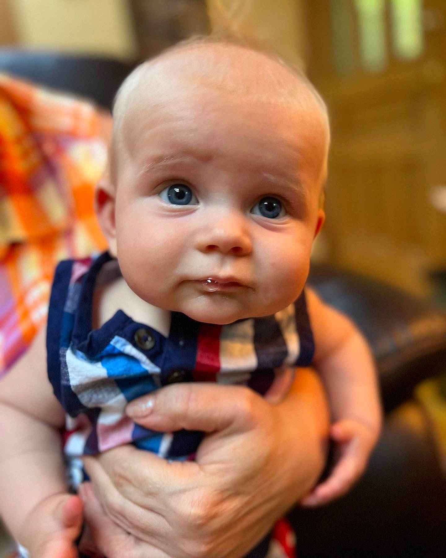 Sterling is registered to the contest to win money with this photo: baby, baby_products, baby_toddler_clothing, cheek, chin, eye, eyebrow, eyelash, finger, gesture, hand, happy, iris, lip, mouth, nail, nose, person, skin, thumb