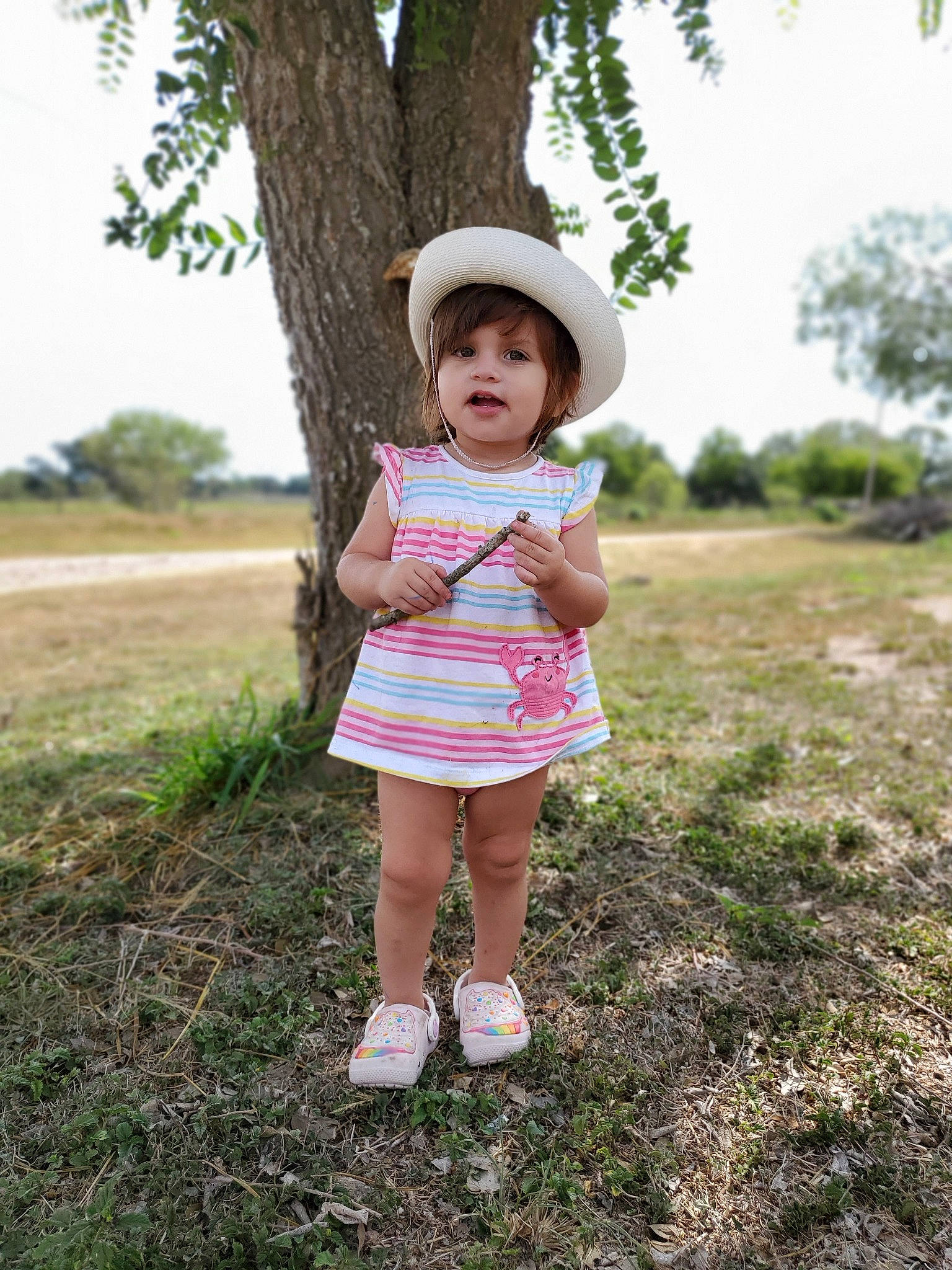 Abigail is registered to the contest to win money with this photo: beauty, child, child_model, dress, grass, grassland, happy, pattern, people_in_nature, person, photograph, photography, pink, plant, play, skin, smile, summer, toddler, tree