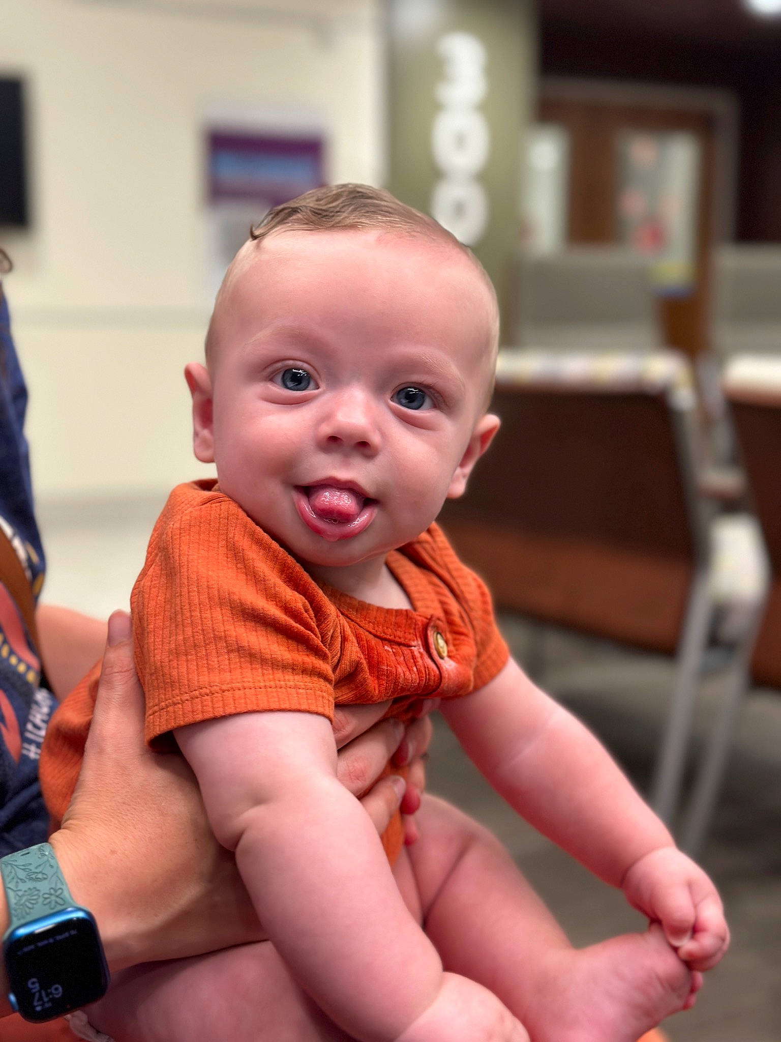 Waylen joined the competition — help win amazing prizes! baby, baby_toddler_clothing, carmine, cheek, child, elbow, finger, flooring, fun, gesture, happy, human_leg, leg, nail, person, sitting, skin, thigh, thumb, toddler