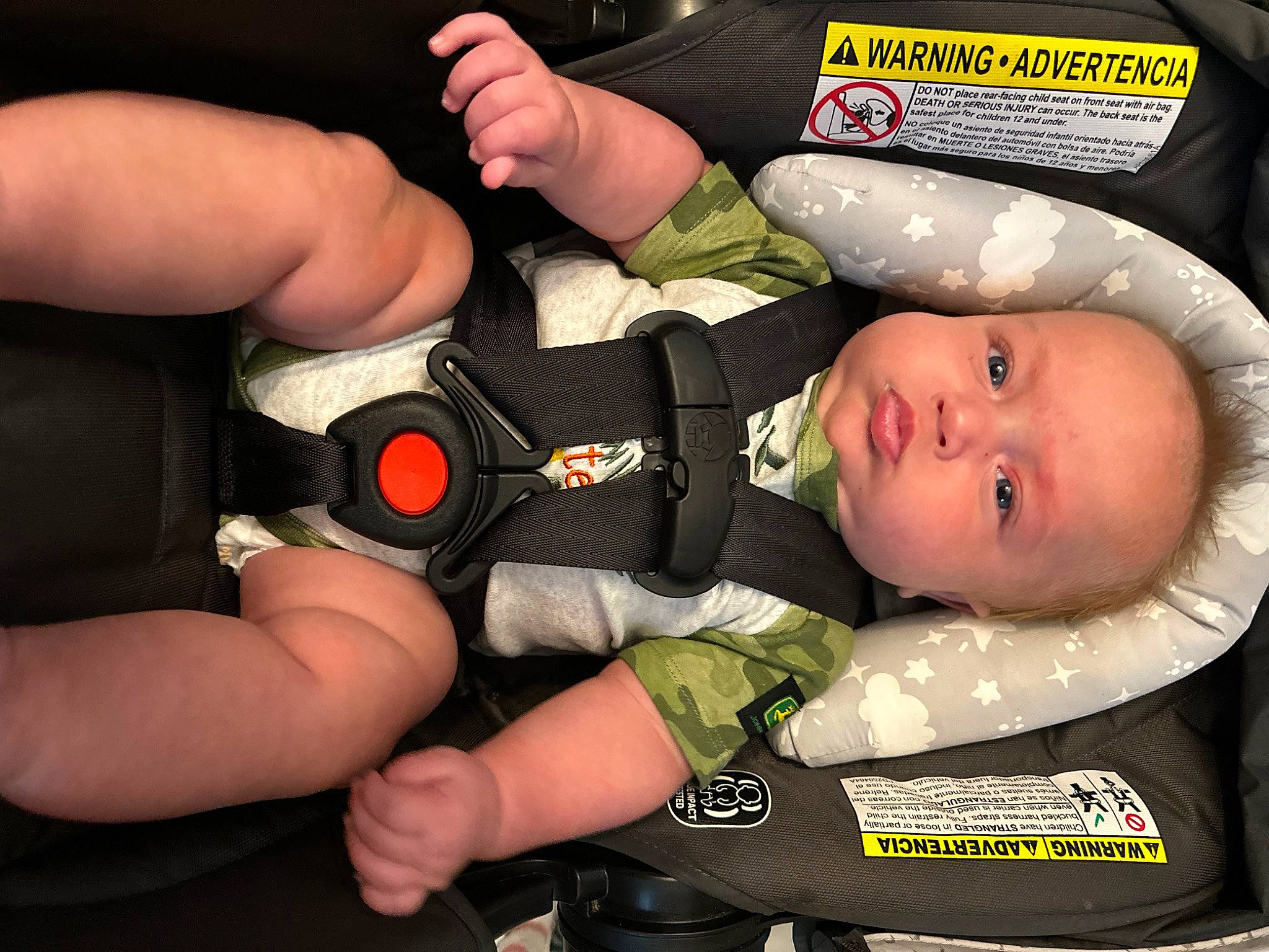 Ayden is registered to the contest to win money with this photo: baby, baby_products, baby_safety, baby_toddler_clothing, child, comfort, elbow, fashion_accessory, finger, gesture, hand, health_care, mouth, nail, person, personal_protective_equipment, service, sleeve, thumb, toddler