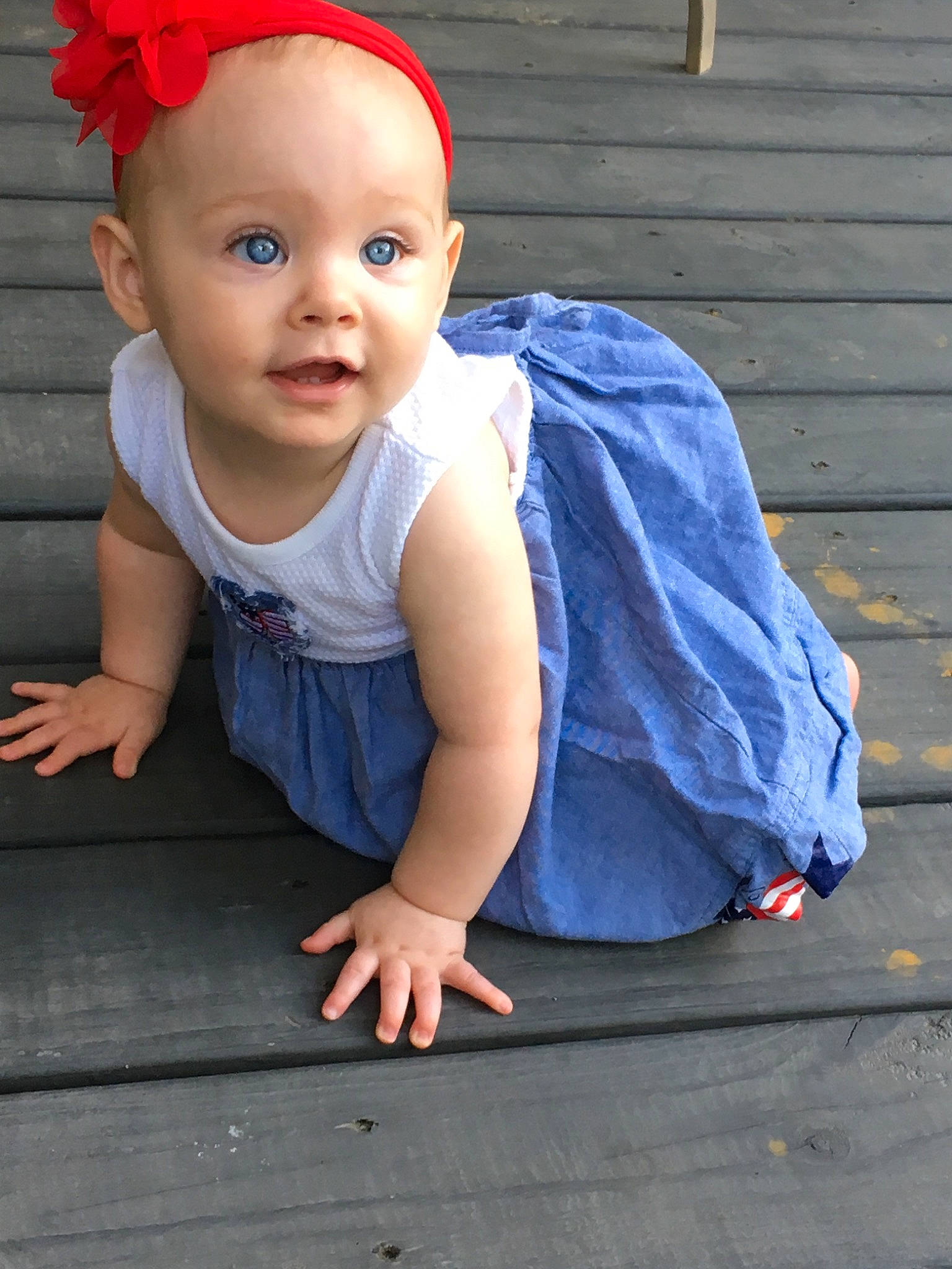 Gemma joined the competition — help win amazing prizes! baby, baby_toddler_clothing, child, person, sitting, toddler, wood