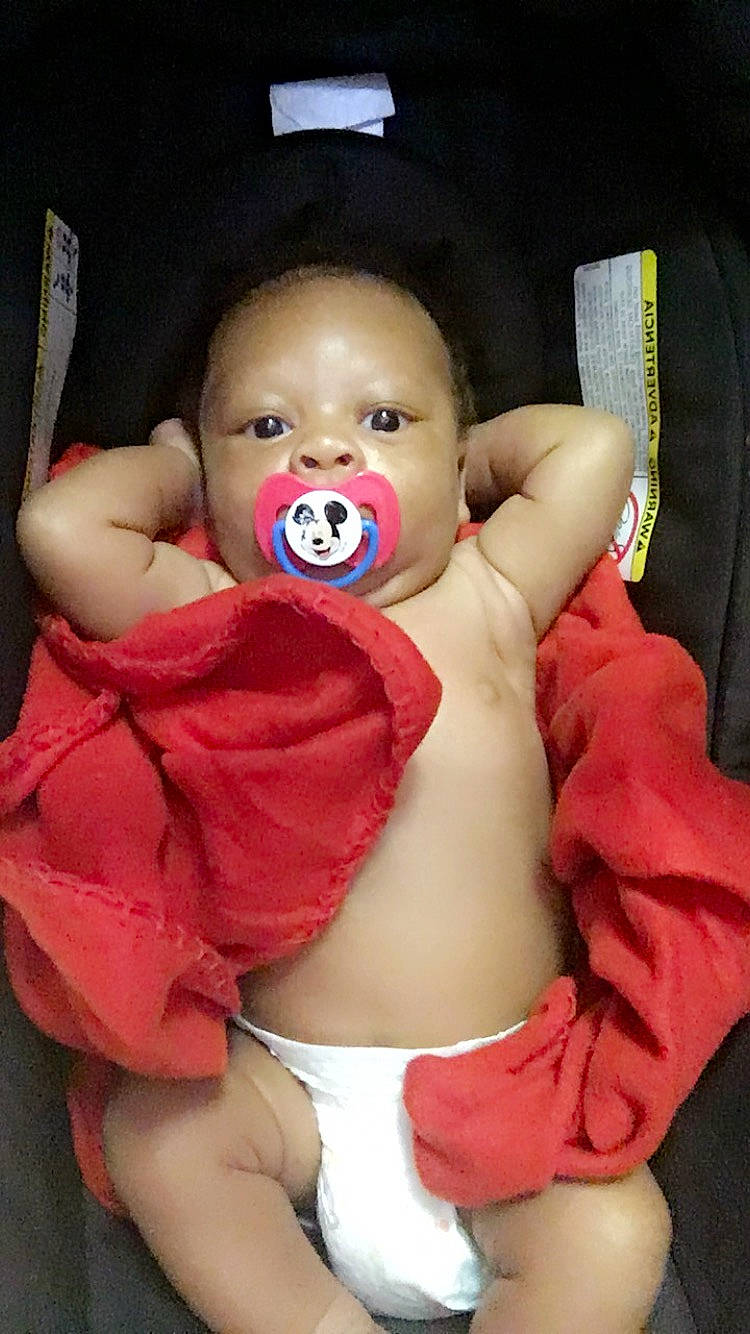 Amarion is registered to the contest to win money with this photo: baby, baby_products, cheek, child, head, mouth, person, plush, stuffed_toy, textile, toddler, toy