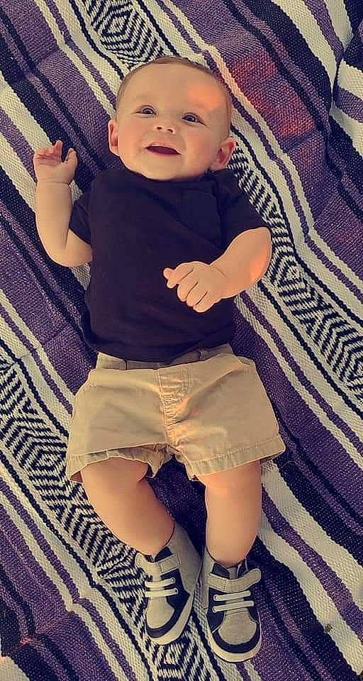 Austyn joined the competition — help win amazing prizes! arm, baby, cheek, child, cool, eye, finger, head, leg, person, sitting, smile, textile, thigh, toddler