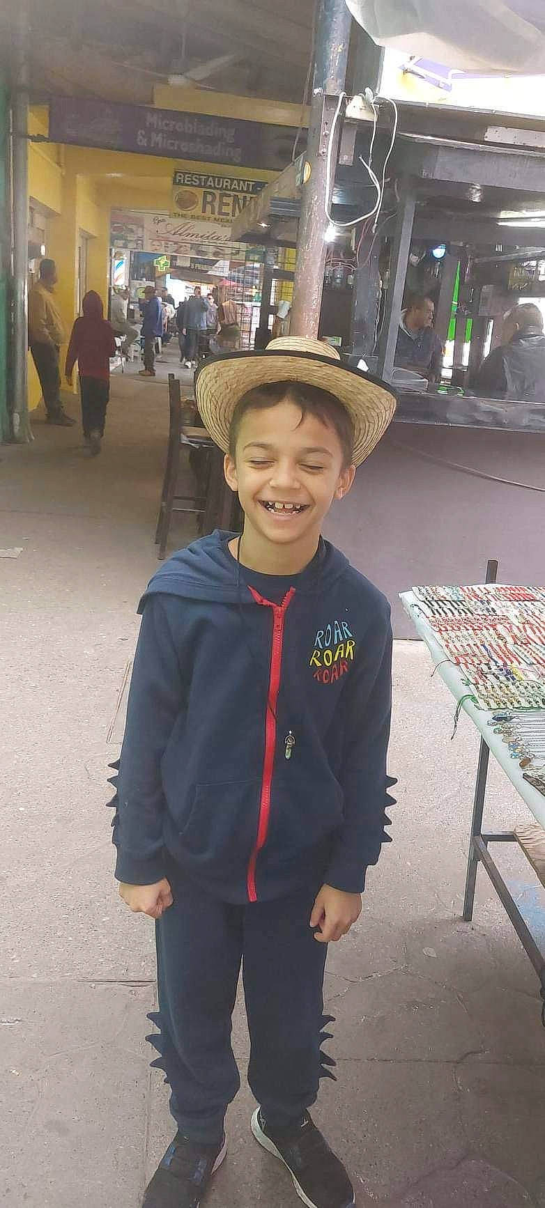 Quentin joined the competition — help win amazing prizes! cap, child, city, costume, event, fashion_accessory, fun, happy, hat, headgear, joy, leisure, person, recreation, sleeve, smile, street, sun_hat, toddler, tourism