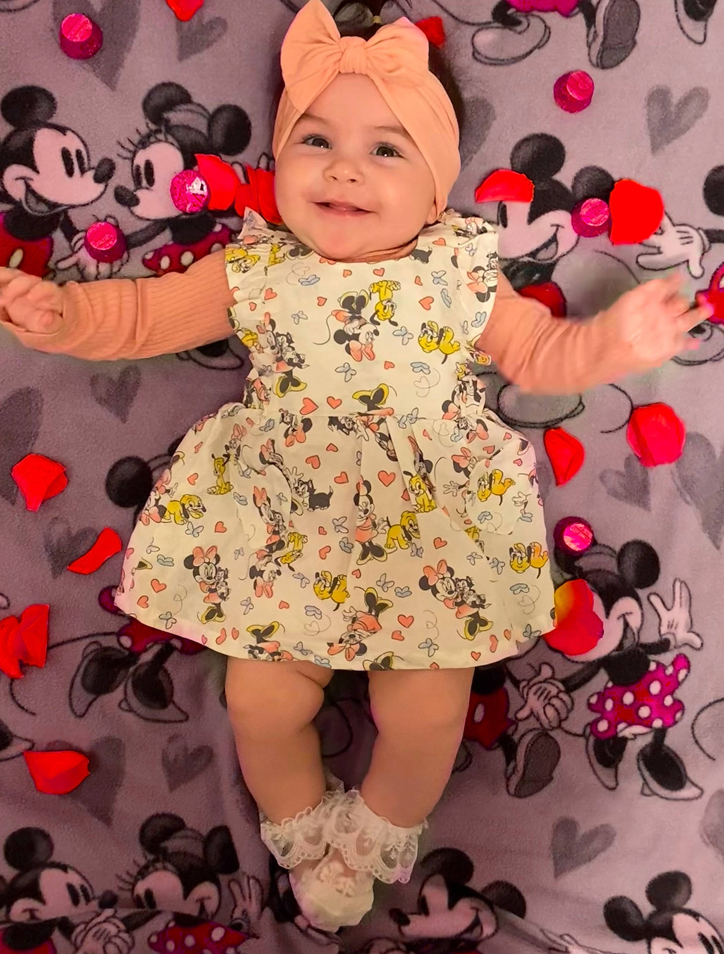 Octavia joined the competition — help win amazing prizes! accessories, baby, babylaughing, beachwear, bodypart, bonnet, cap, clothing, coat, costume, dress, face, finger, flower, flowerarrangement, flowerbouquet, footwear, hand, happy, hat