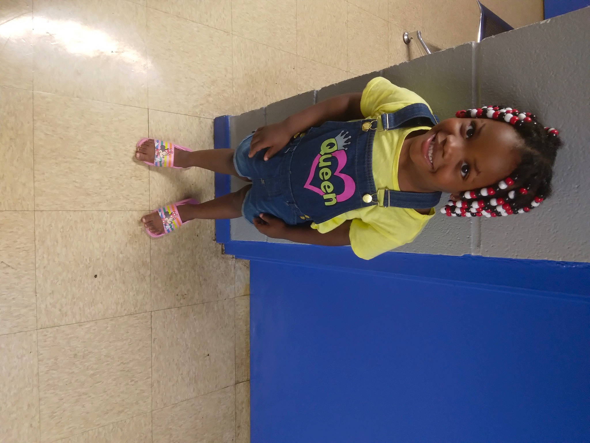 Heaven is registered to the contest to win money with this photo: child, electric_blue, flooring, fun, happy, hat, joy, knee, leisure, person, play, recreation, room, shorts, smile, sports, sportswear, t_shirt, toddler, walking_shoe