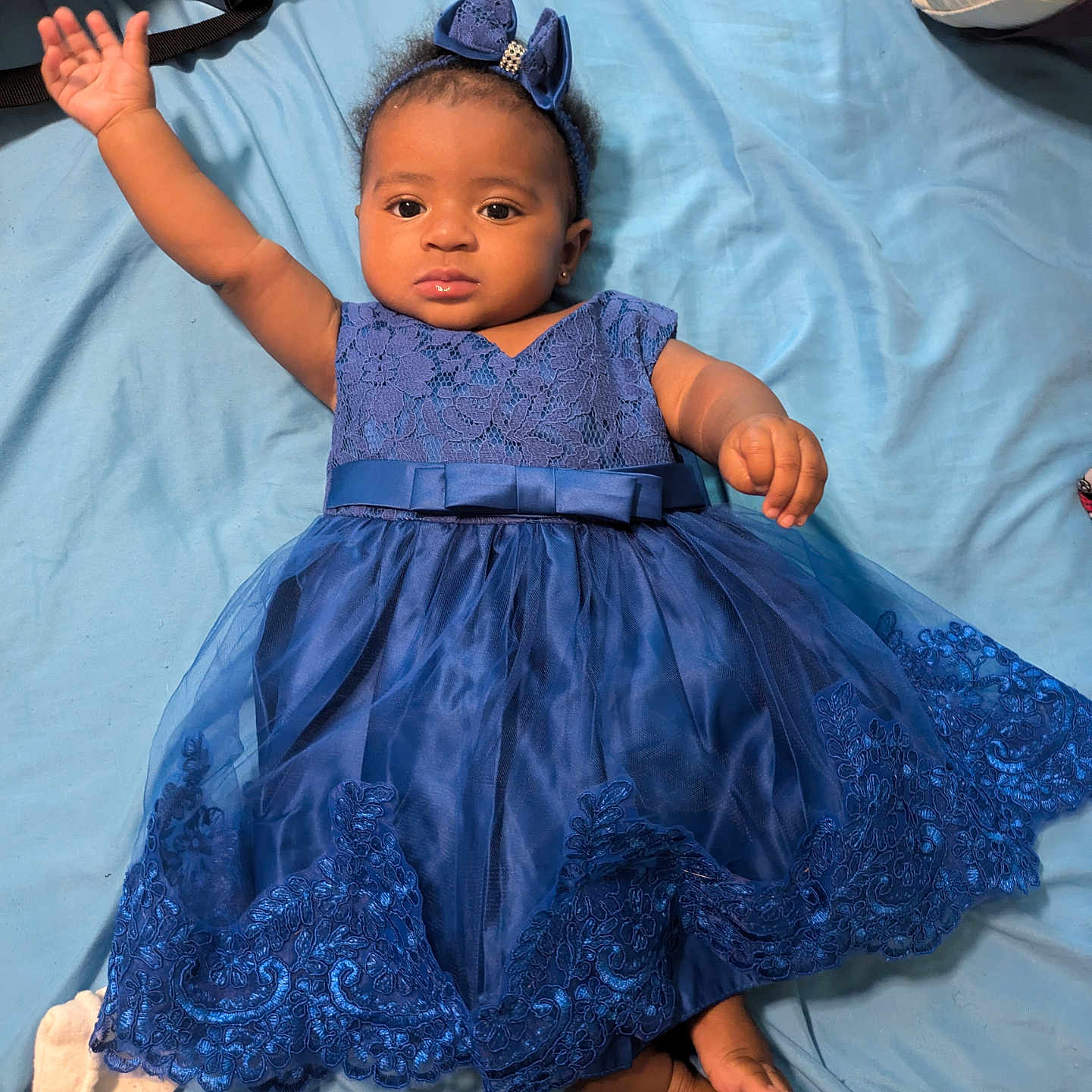 Carlina Jeanella is registered to the contest to win money with this photo: baby, bodypart, clothing, couch, dress, eveningdress, face, fashion, finger, footwear, formalwear, furniture, gown, hand, hat, head, person, photography, portrait, sandal