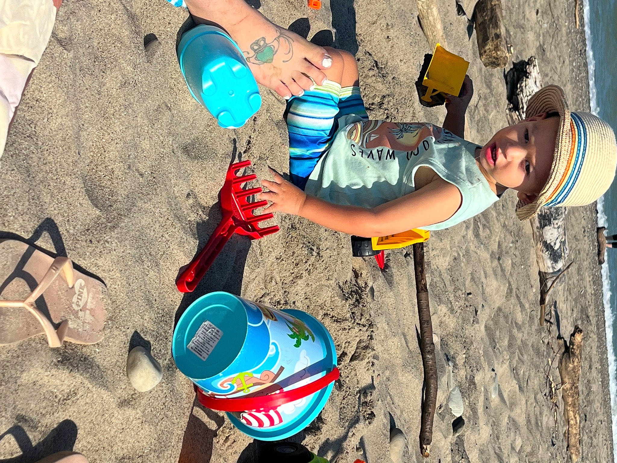 Kaiden joined the competition — help win amazing prizes! beach, cool, electric_blue, eyewear, foot, fun, happy, hat, headwear, human_leg, leg, leisure, people_in_nature, person, personal_protective_equipment, recreation, sand, shoe, shorts, sneakers