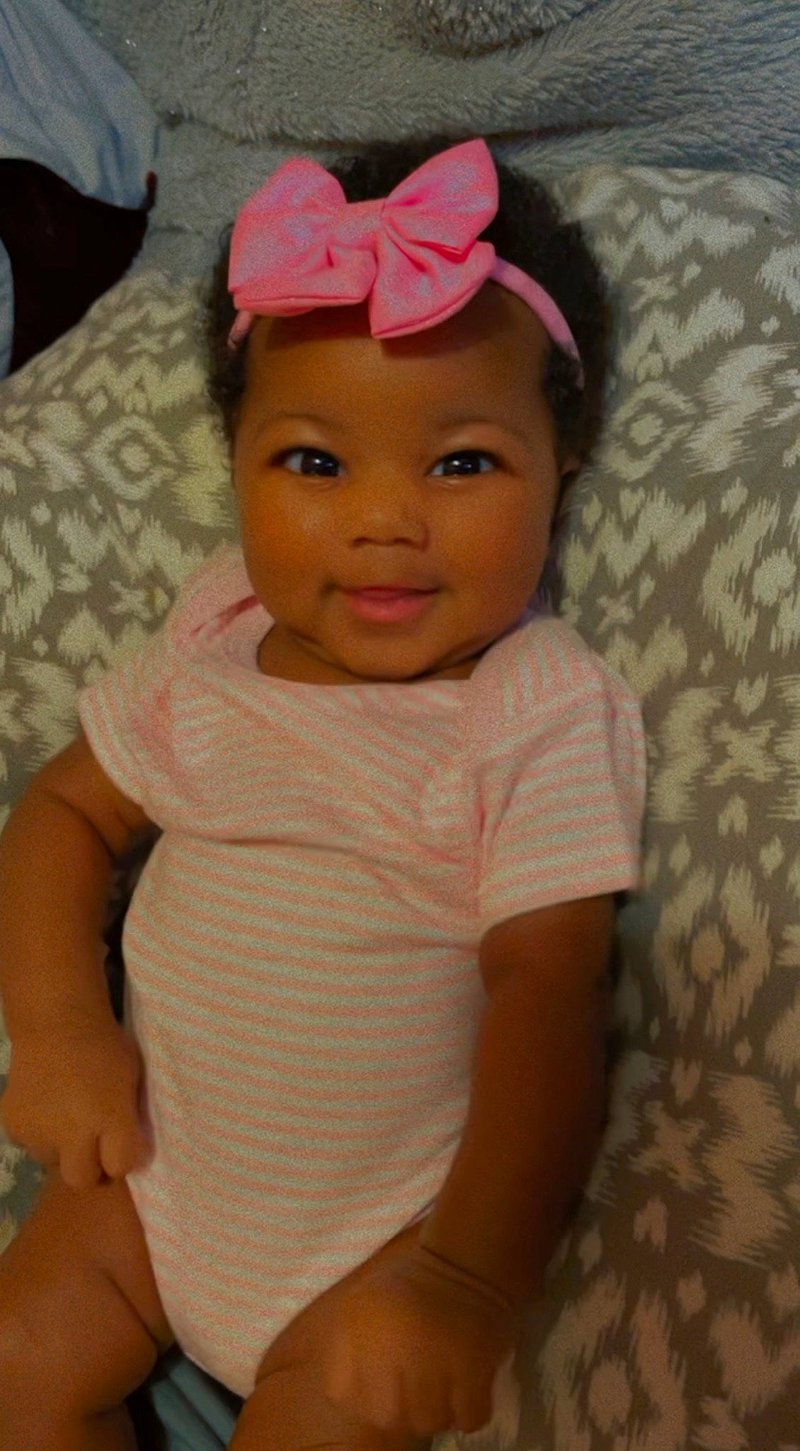 Lola joined the competition — help win amazing prizes! baby_toddler_clothing, cap, cheek, chin, eye, eyebrow, eyelash, finger, forehead, hair, happy, headwear, human_body, joy, lip, mouth, neck, nose, person, pink