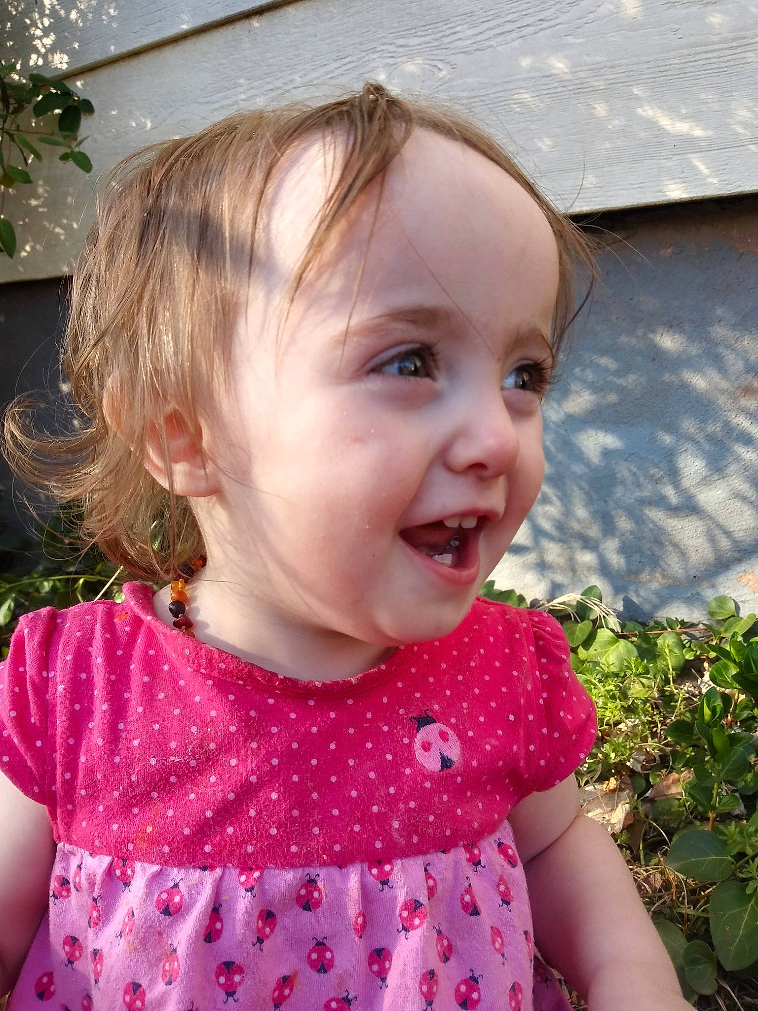 Kendra is registered to the contest to win money with this photo: blond, cheek, child, child_model, chin, design, dress, face, hair, head, iris, lip, neck, nose, pattern, person, pink, skin, smile, summer