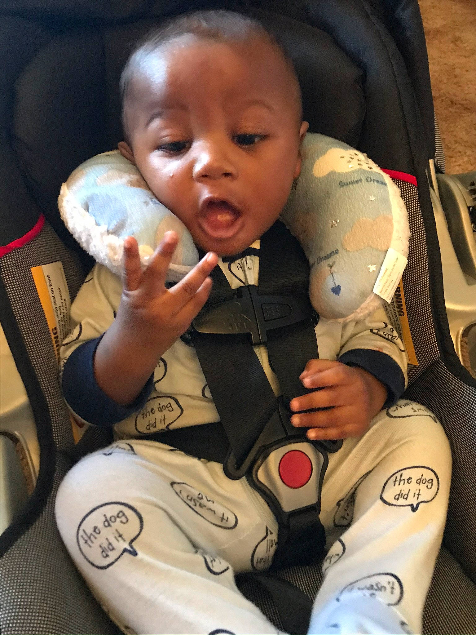 Jamir Jr joined the competition — help win amazing prizes! baby, baby_in_car_seat, baby_products, car_seat, child, person, product, toddler