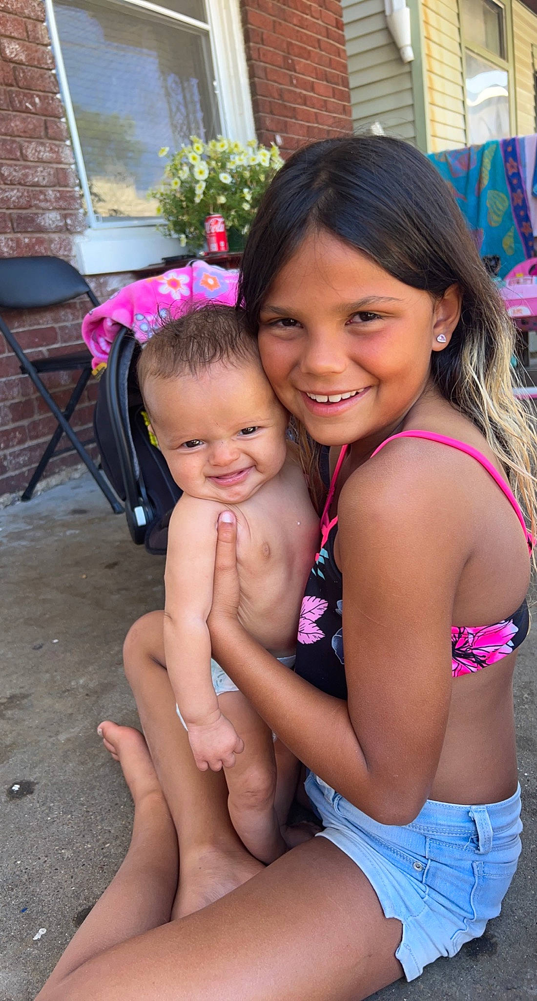 Alayna joined the competition — help win amazing prizes! black_hair, body_of_water, event, fun, hair, happy, head, human_body, joy, leg, leisure, mammal, muscle, person, pink, skin, smile, summer, swimwear, thigh