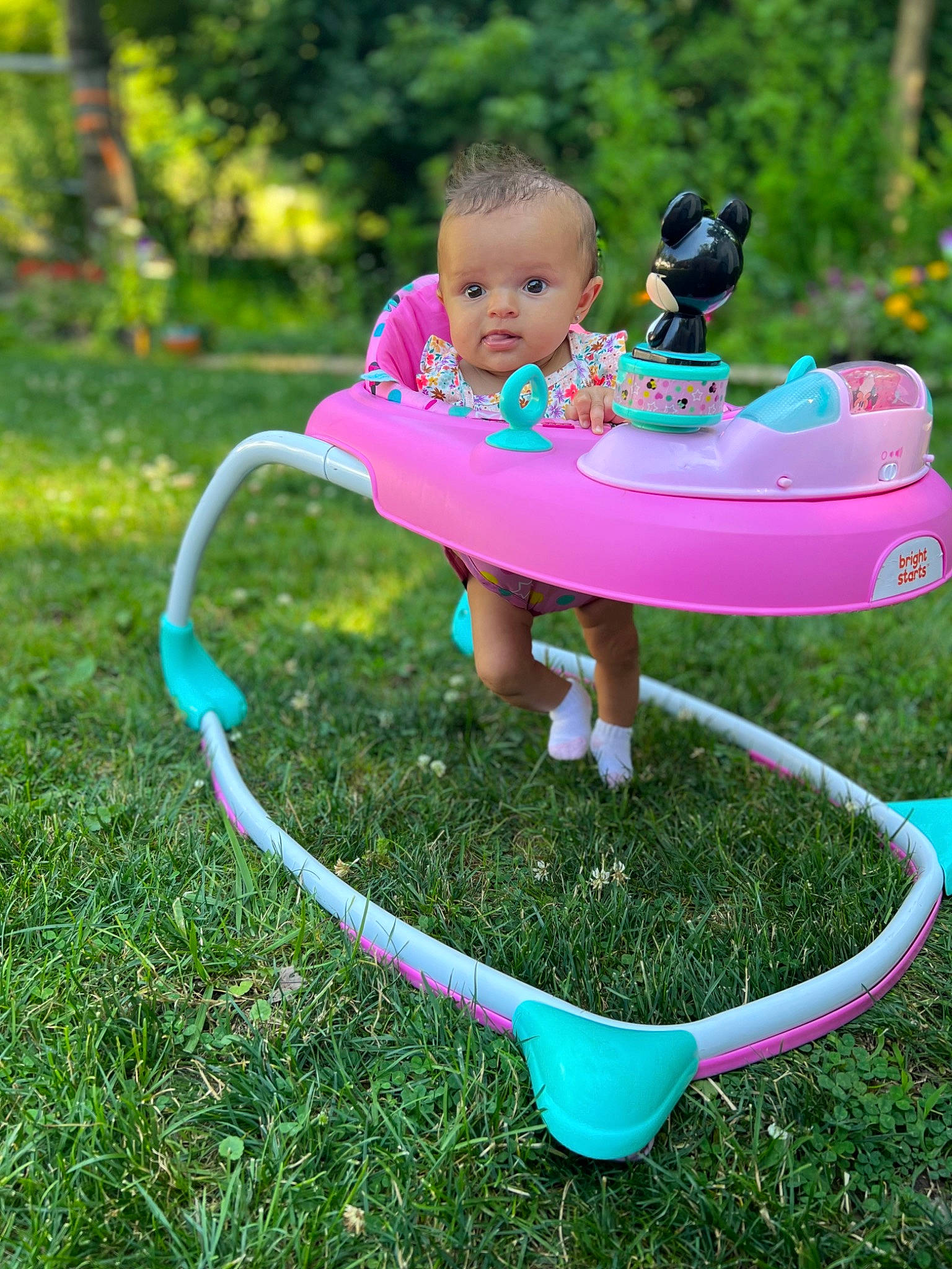 Auriana joined the competition — help win amazing prizes! baby_toddler_clothing, child, fun, grass, green, happy, lawn, leisure, magenta, outdoor_furniture, people_in_nature, person, pink, plant, purple, recreation, summer, table, toddler, toy
