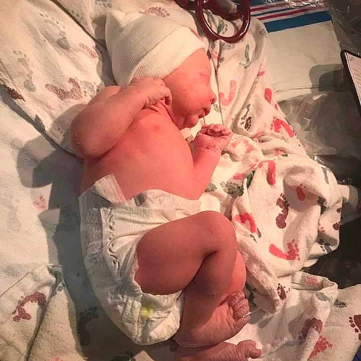 Ayden joined the competition — help win amazing prizes! architecture, baby, bed, bedroom, blanket, building, clothing, diaper, face, furniture, glove, head, hospital, indoors, newborn, person, photography, portrait, quilt, sleeping