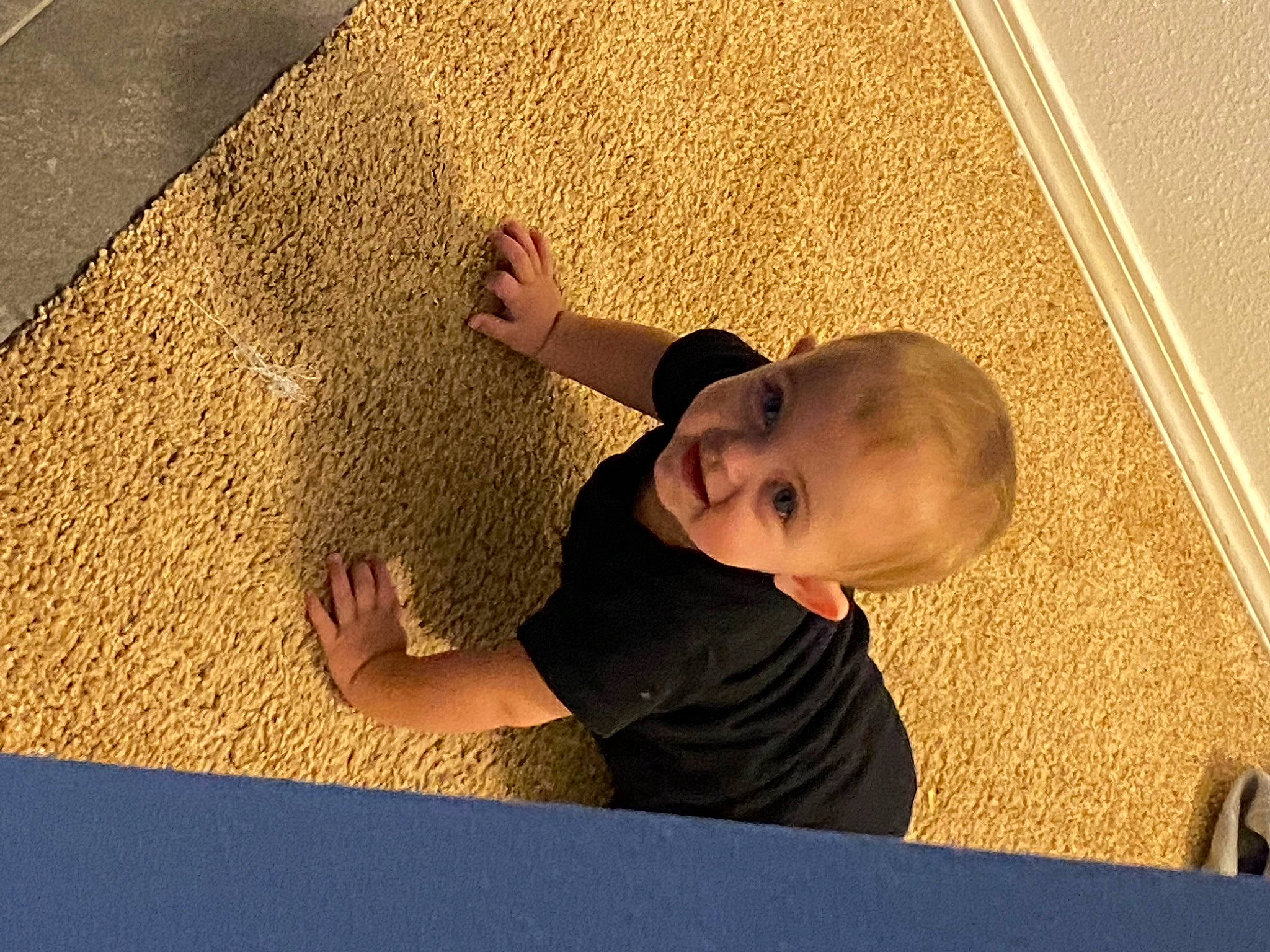 Raylain Vaness joined the competition — help win amazing prizes! baby, carpet, child, comfort, finger, floor, flooring, fun, grass, hardwood, leisure, people_in_nature, person, play, road_surface, room, shadow, sitting, smile, toddler