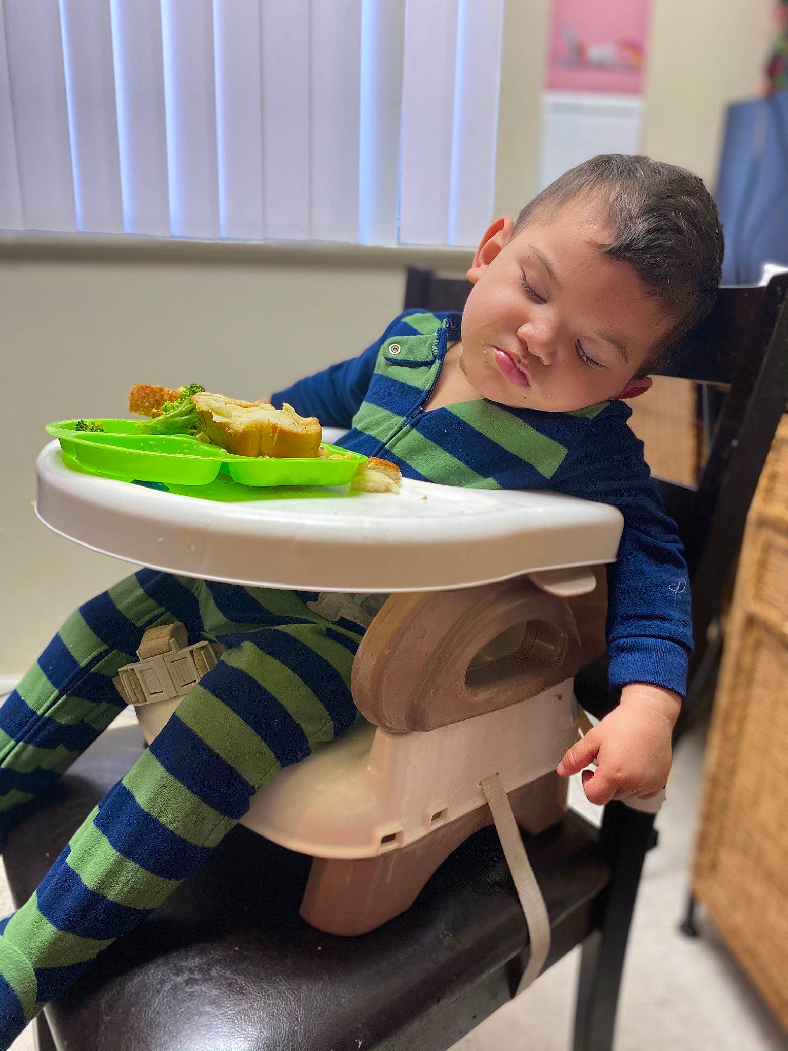 David joined the competition — help win amazing prizes! baby, breakfast, cooking, cuisine, dish, dishware, lunch, meal, person, plate, platter, sitting, slipper, sock