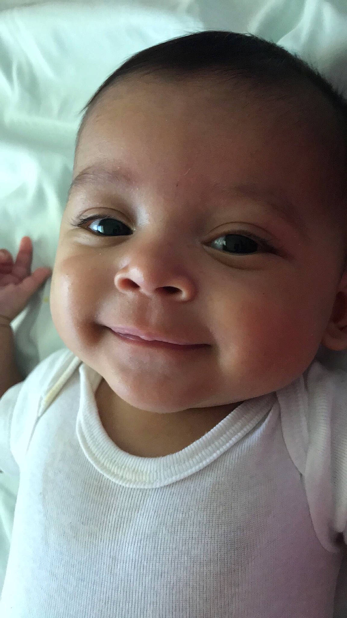 Omar joined the competition — help win amazing prizes! baby, baby_toddler_clothing, cheek, chin, ear, eyebrow, eyelash, forehead, gesture, happy, iris, joy, lip, mammal, mouth, nose, person, skin, sleeve, smile