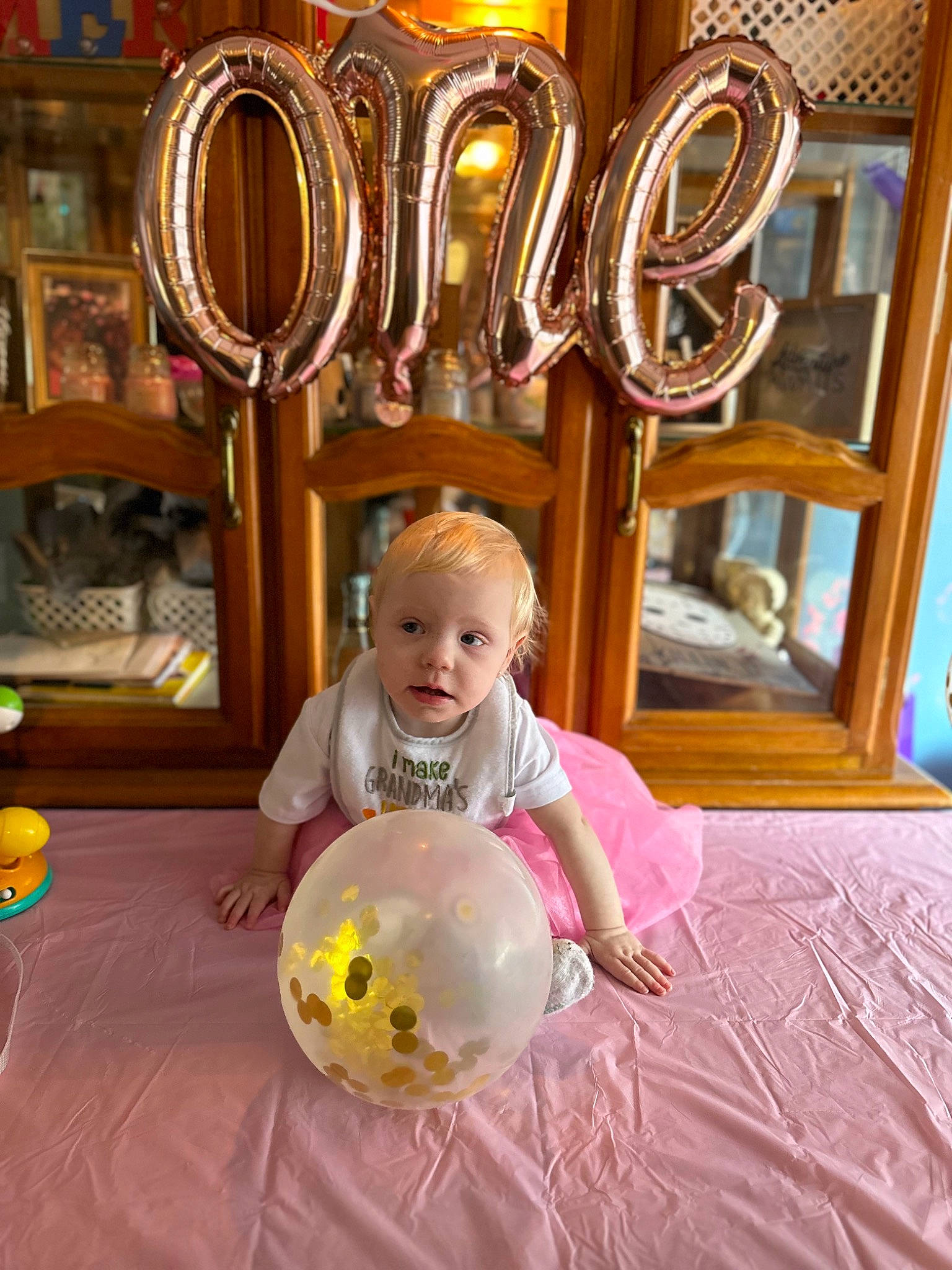 Hazley joined the competition — help win amazing prizes! baby, baby_toddler_clothing, chair, child, event, flooring, fun, happy, icing, leisure, metal, person, plate, play, room, sitting, smile, sweetness, tableware, toddler