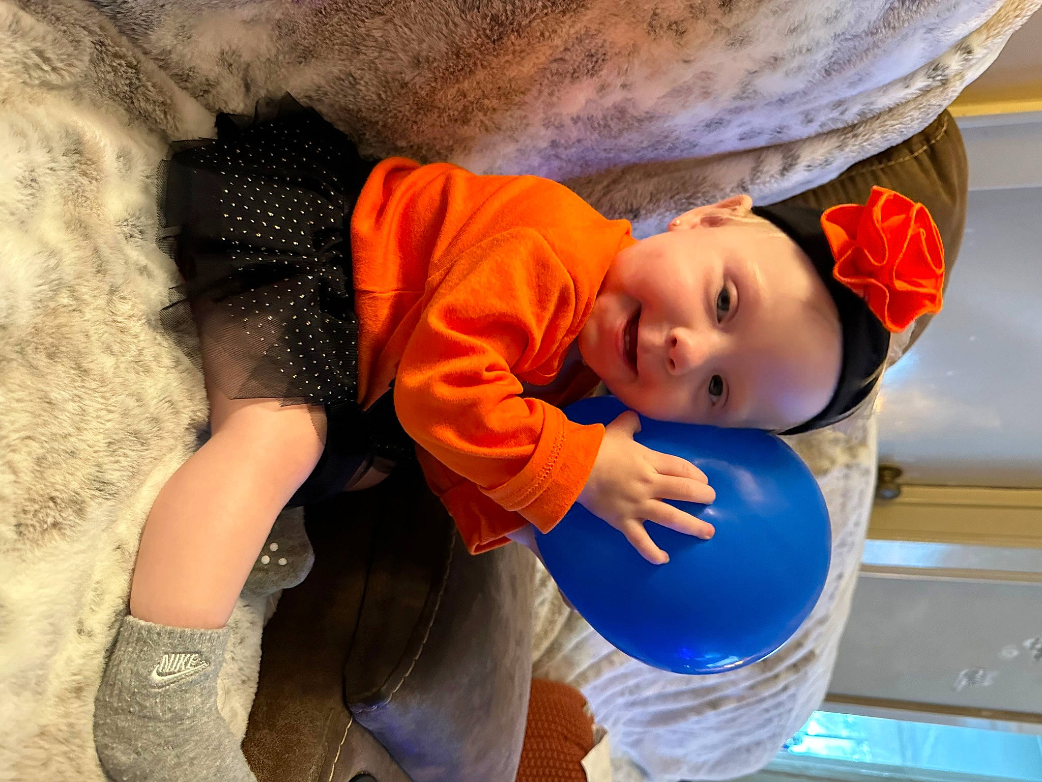 Hazley joined the competition — help win amazing prizes! baby, cap, child, electric_blue, eye, face, fun, happy, headgear, headwear, leisure, person, personal_protective_equipment, photography, play, recreation, sitting, smile, t_shirt, toddler