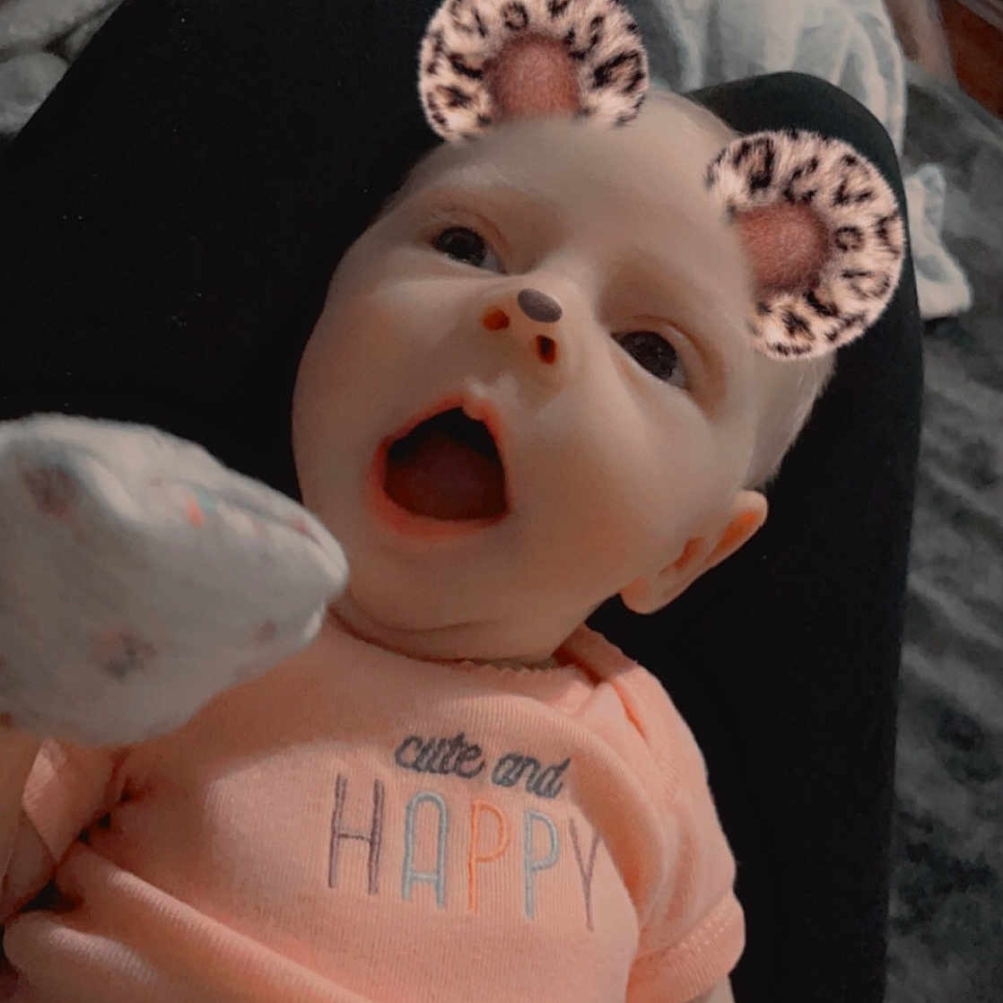 Hazley joined the competition — help win amazing prizes! baby, baby_toddler_clothing, cheek, comfort, eye, eyelash, face, fun, gesture, happy, head, iris, lip, mouth, nose, pink, sleeve, smile, toddler, toy