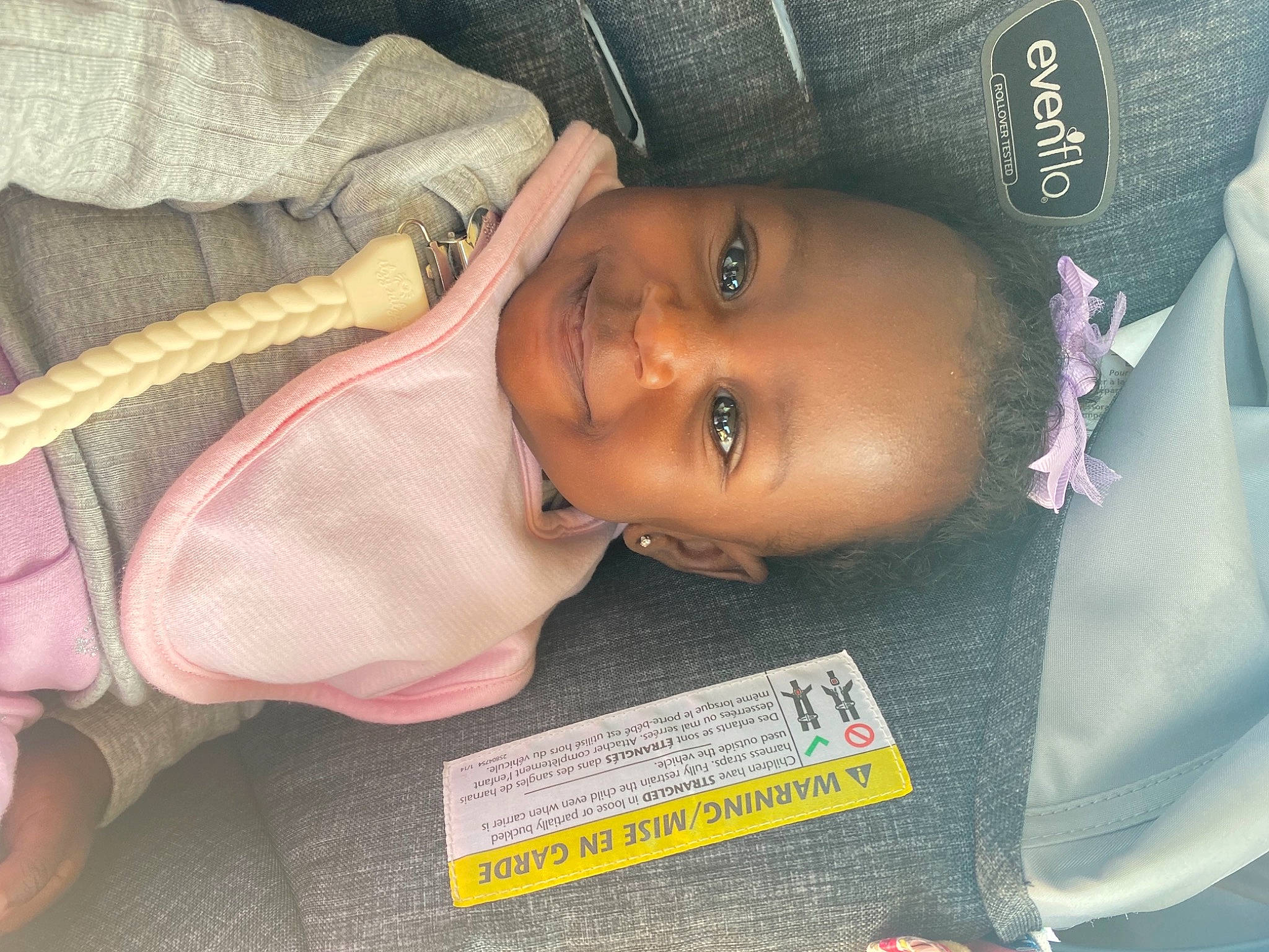 Serayah is registered to the contest to win money with this photo: baby, baby_products, baby_toddler_clothing, car_seat, cheek, child, comfort, eyebrow, happy, hat, iris, joy, linens, lip, mouth, nose, person, skin, smile, thumb