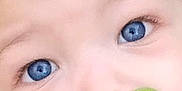 Keion is registered to the contest to win money with this photo: adorable, baby, blue, blue_eyes, child, close_up, clothing, cute, expression, face, green, hair, infant, mouth, nose, pacifier, person, portrait, skin, young