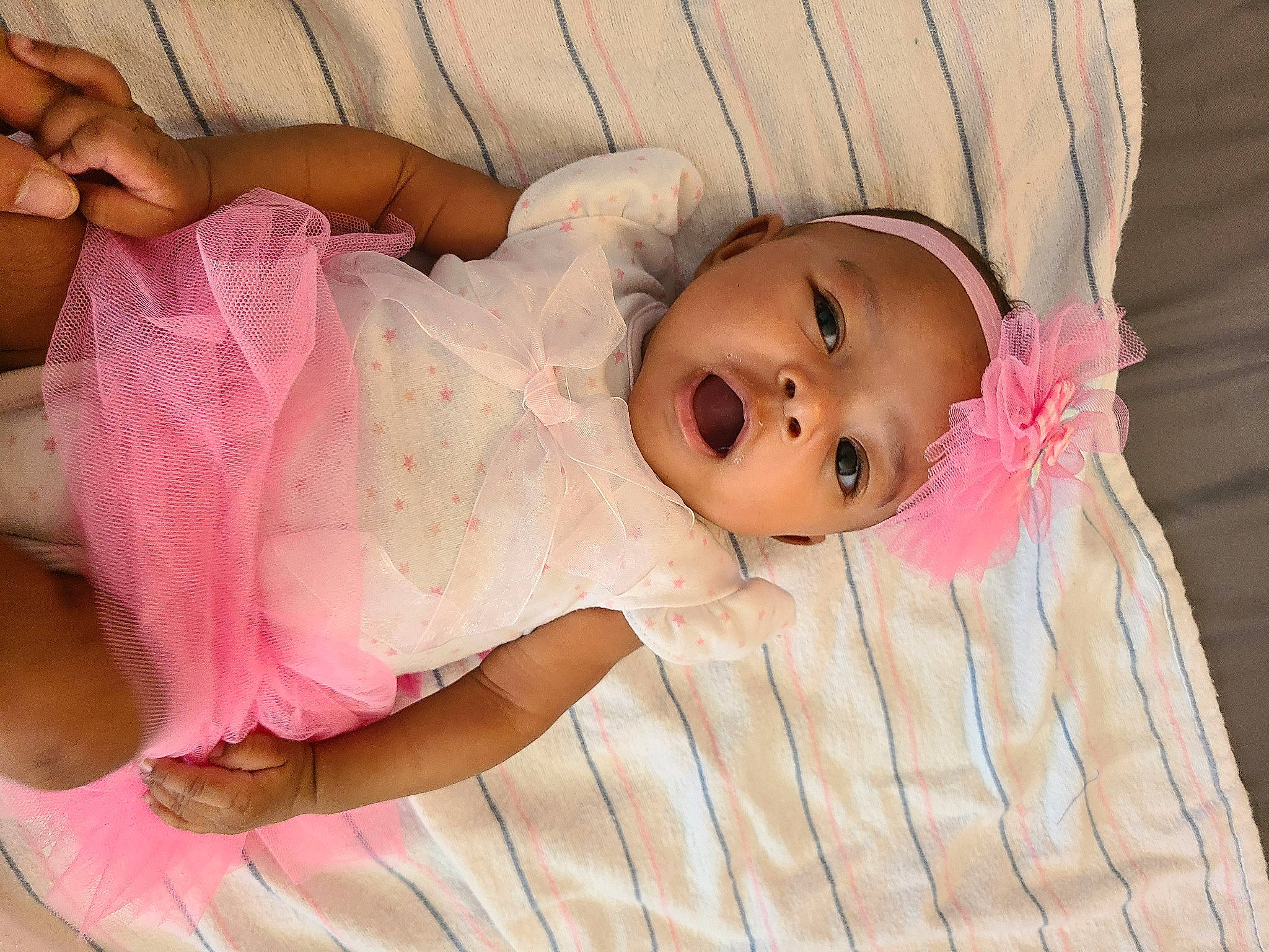 Gabriella joined the competition — help win amazing prizes! baby, baby_products, baby_toddler_clothing, bedtime, cheek, child, eye, headwear, infant_bed, iris, lip, mouth, nose, person, pink, product, skin, toddler