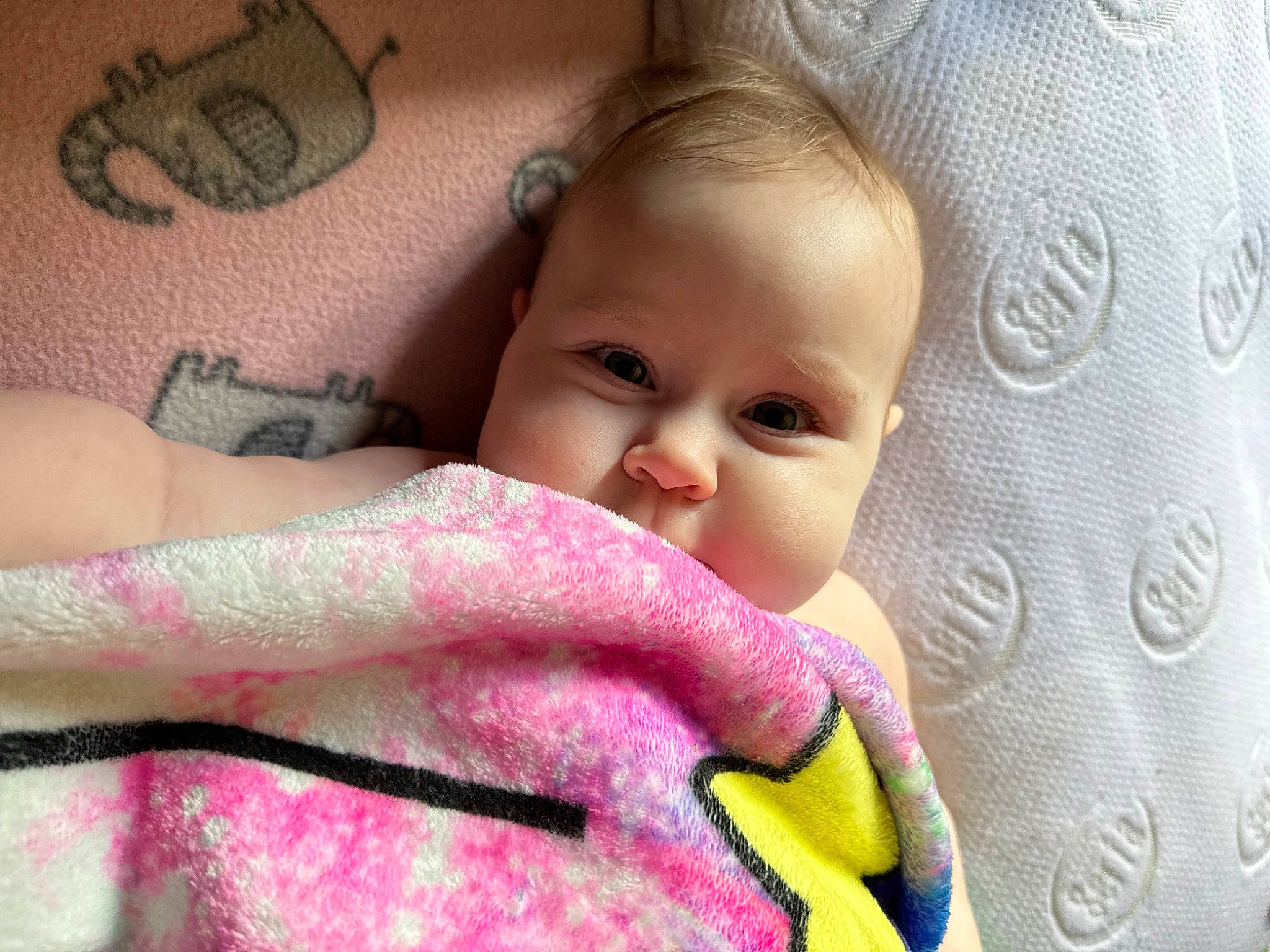 Freyja joined the competition — help win amazing prizes! baby, baby_toddler_clothing, cheek, chin, comfort, eye, eyebrow, face, finger, happy, head, iris, lip, nose, person, pink, skin, sleeve, smile, textile