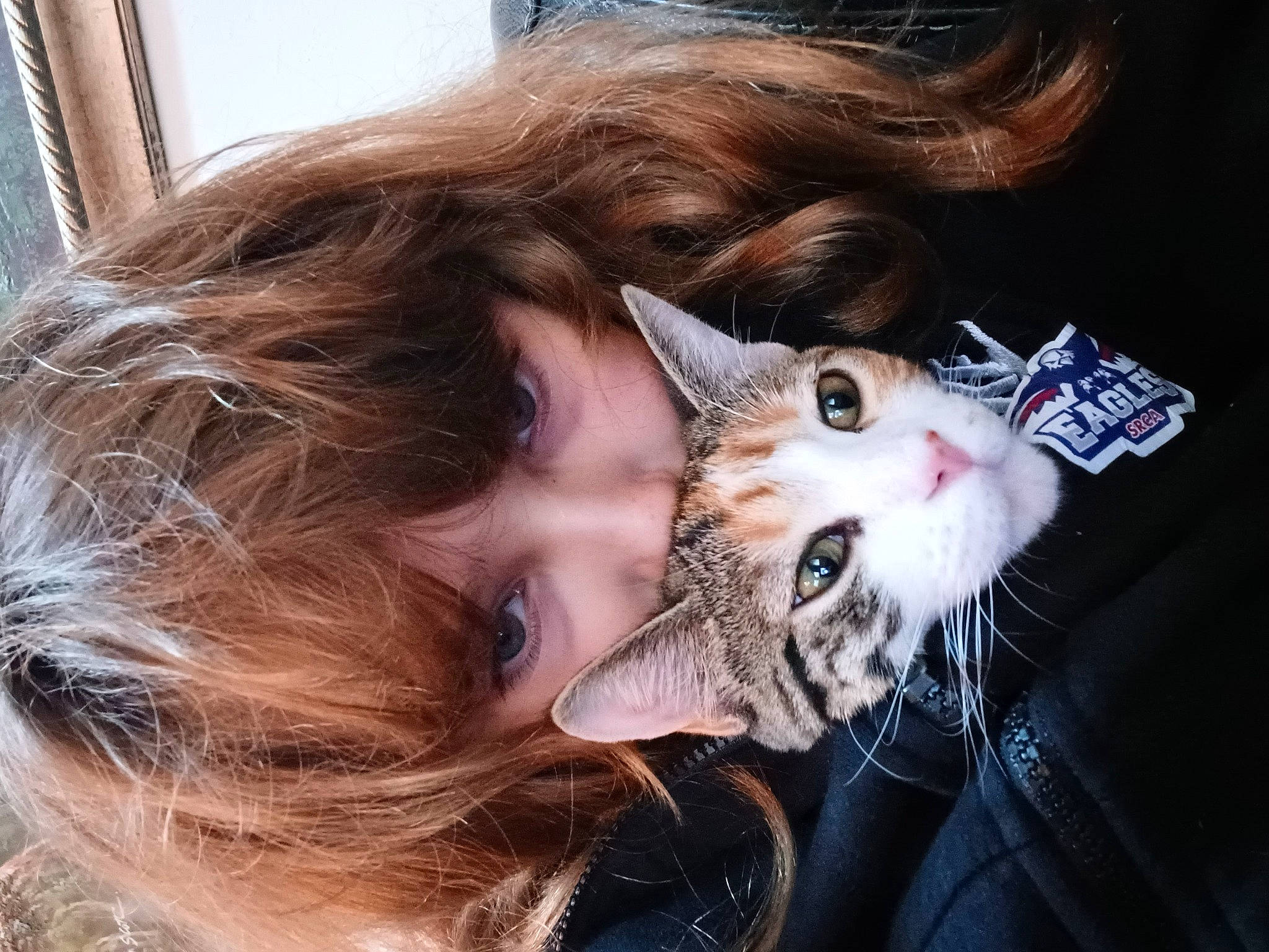 Leila is registered to the contest to win money with this photo: beard, blond, carnivore, cat, domestic_short_haired_cat, ear, eyelash, eyewear, fawn, felidae, fur, gesture, happy, jaw, mammal, person, selfie, small_to_medium_sized_cats, snout, sunglasses
