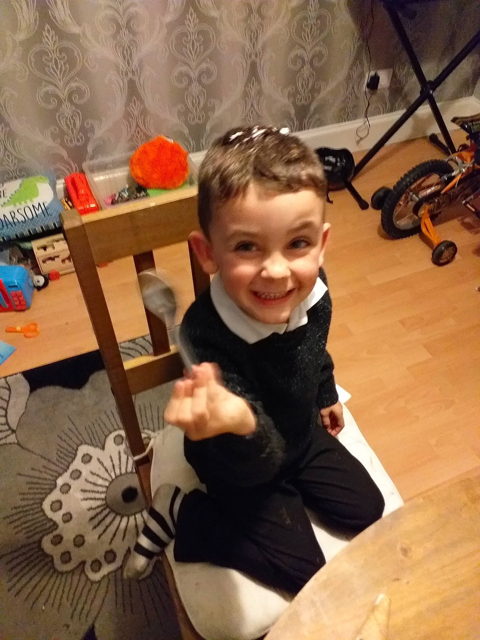 Ryan is registered to the contest to win money with this photo: arm, baby, child, joy, person, play, smile, toddler